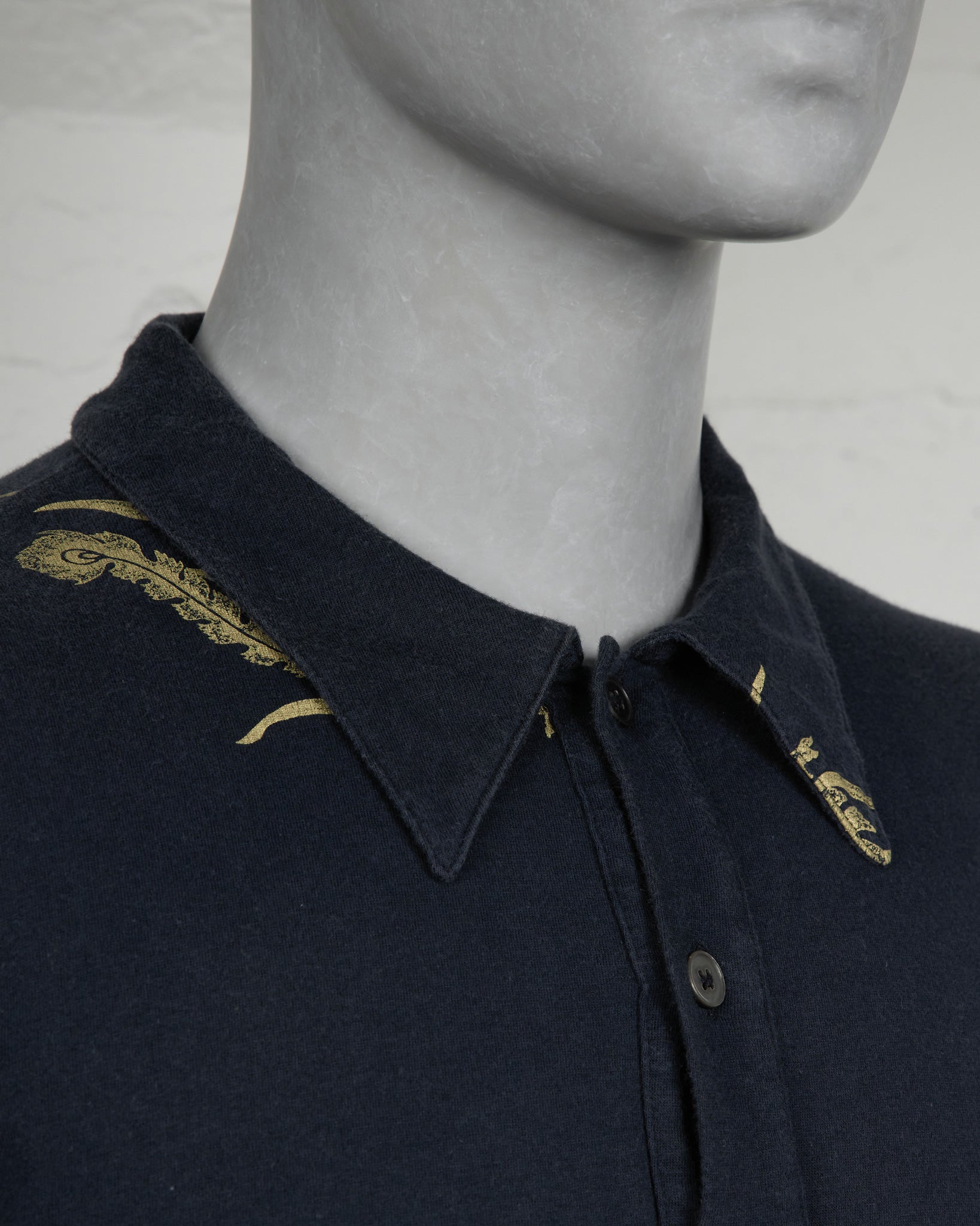 Helmut Lang Phoenix Polo Shirt neck