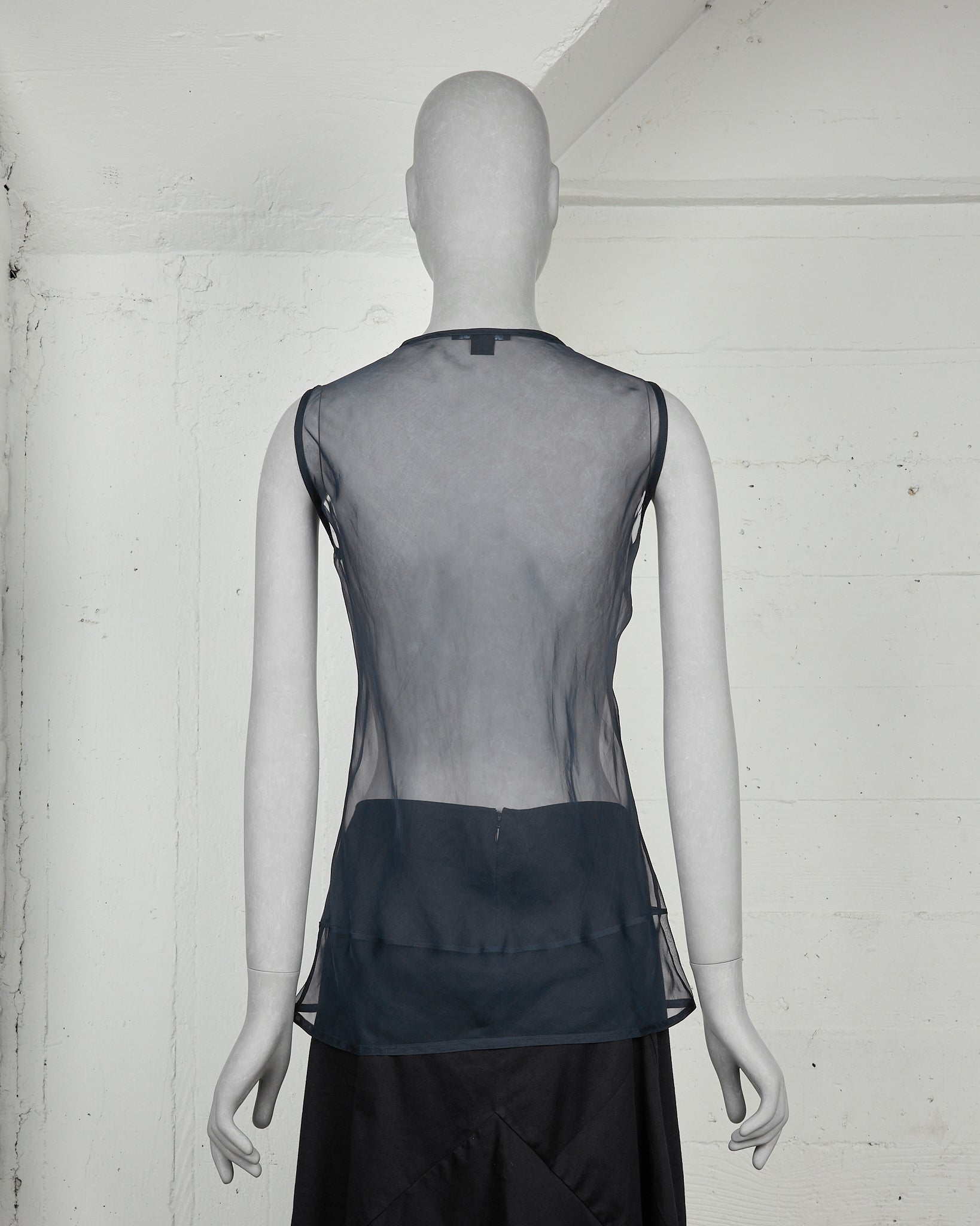 Helmut Lang Sheer Sleeveless Top - SS00 back photo