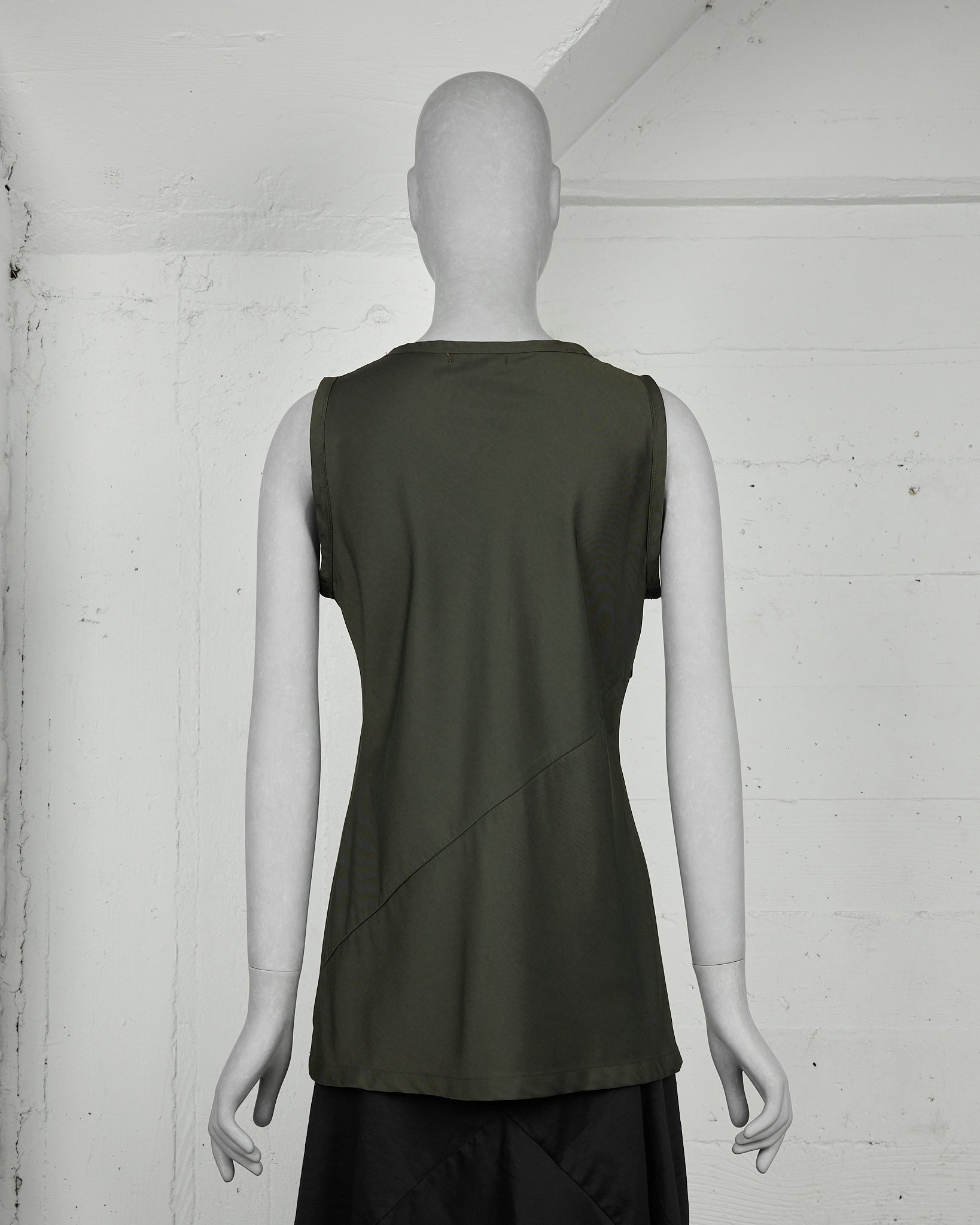 Helmut Lang Striped Nylon Tank Top - SS97 back photo