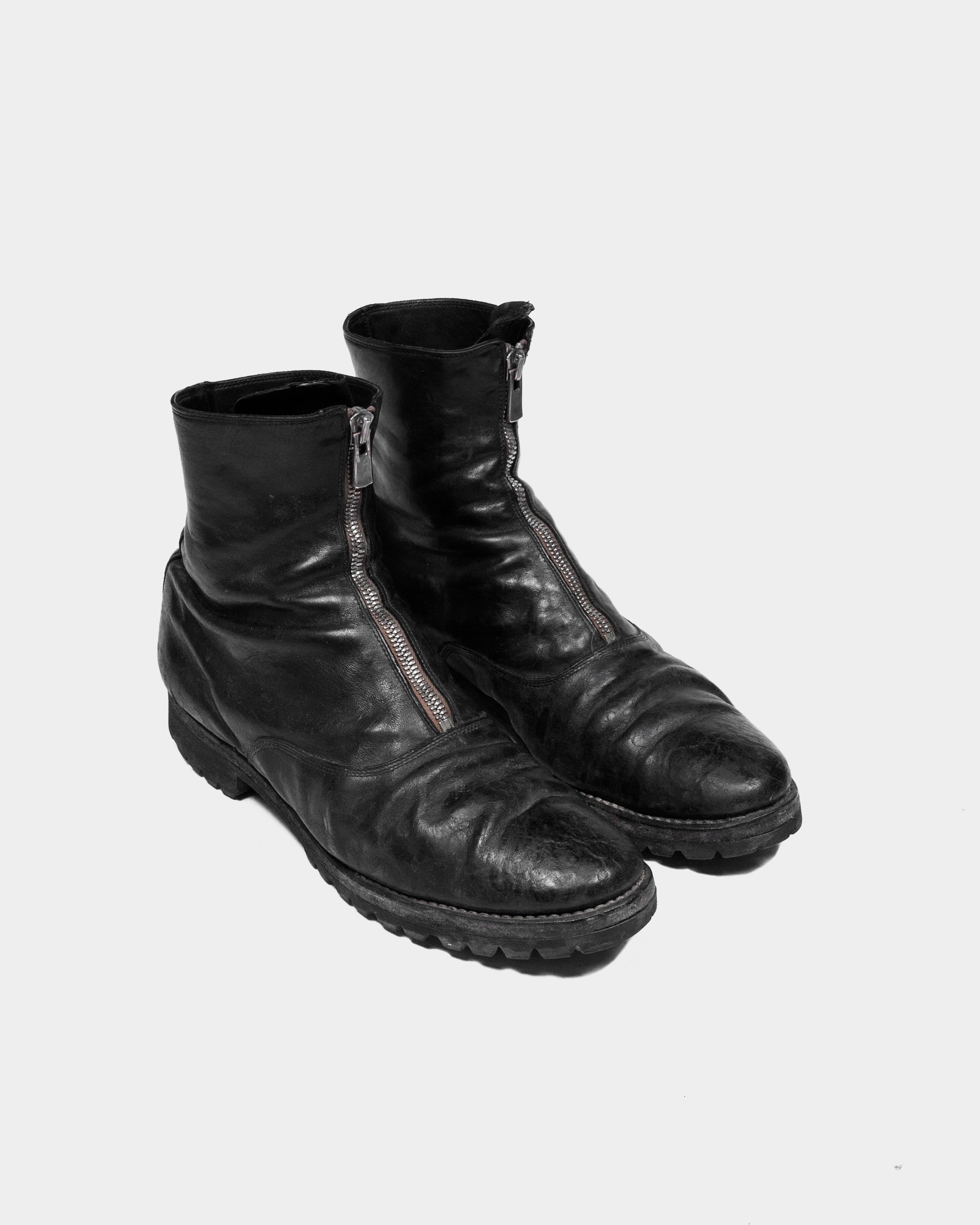 Guidi 210 Horse Leather Front Zip Boot SILVER LEAGUE