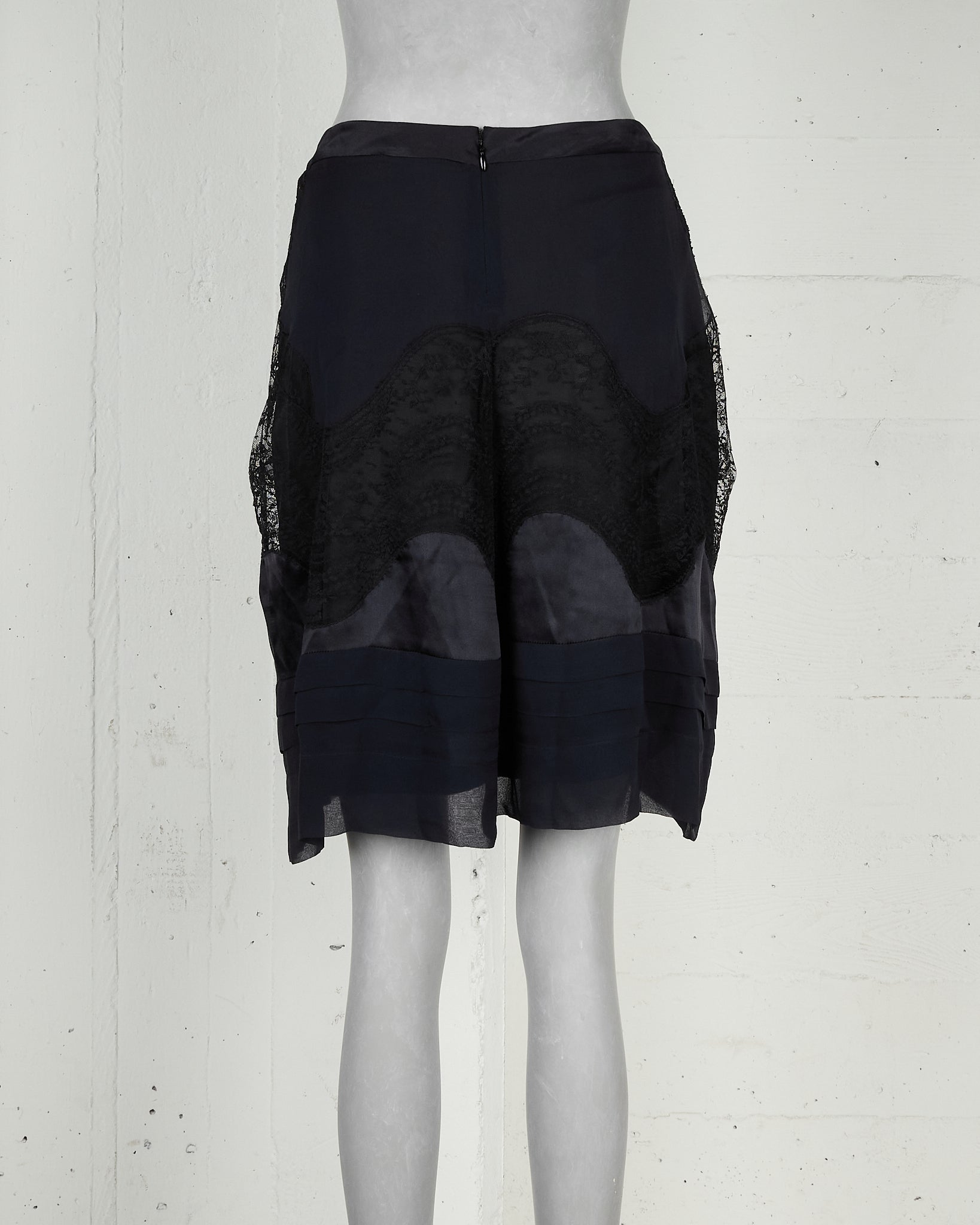 Balenciaga Blue Silk Skirt - SS06 back photo