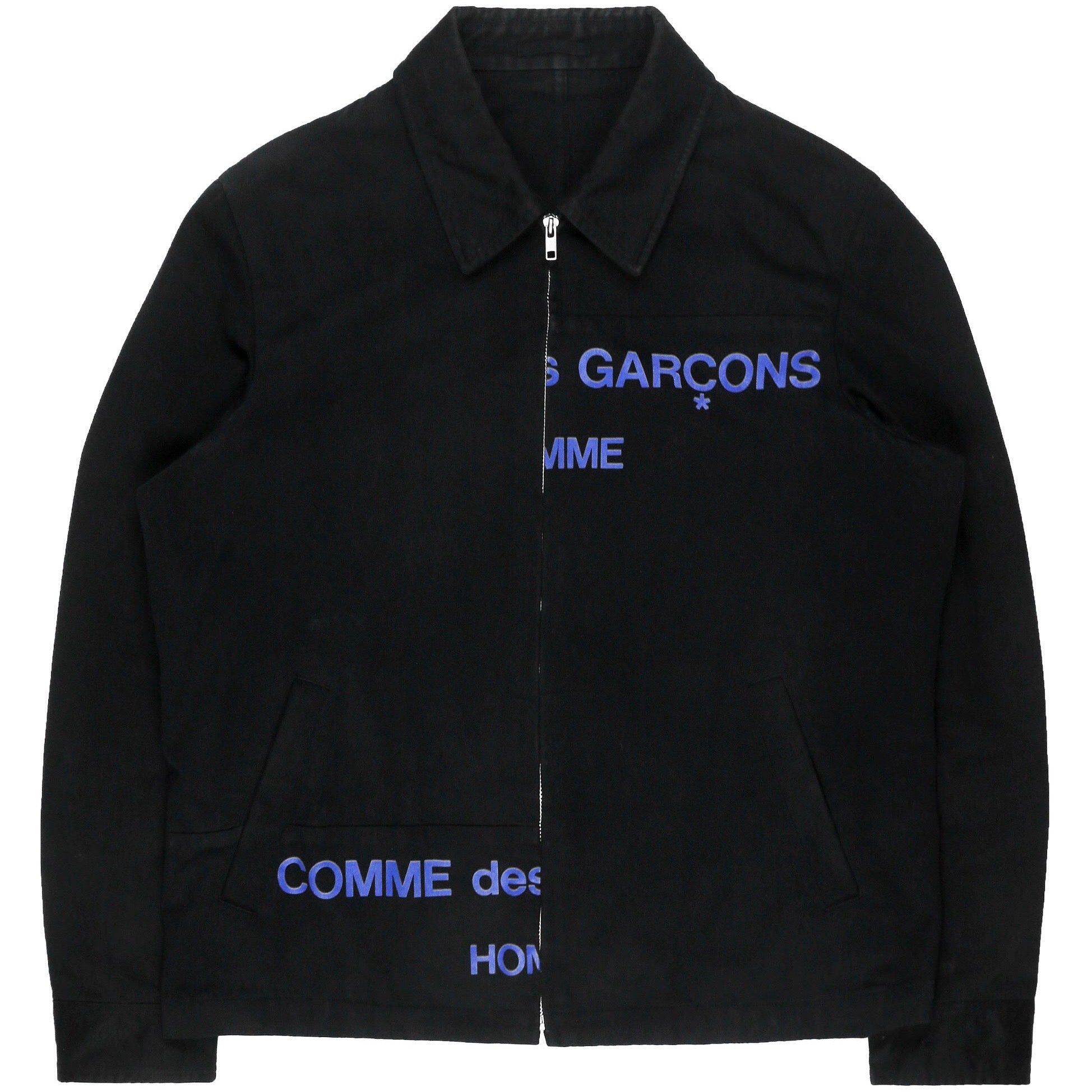 Comme des Garçons Homme Split Logo Work Jacket - AW01 - SILVER LEAGUE