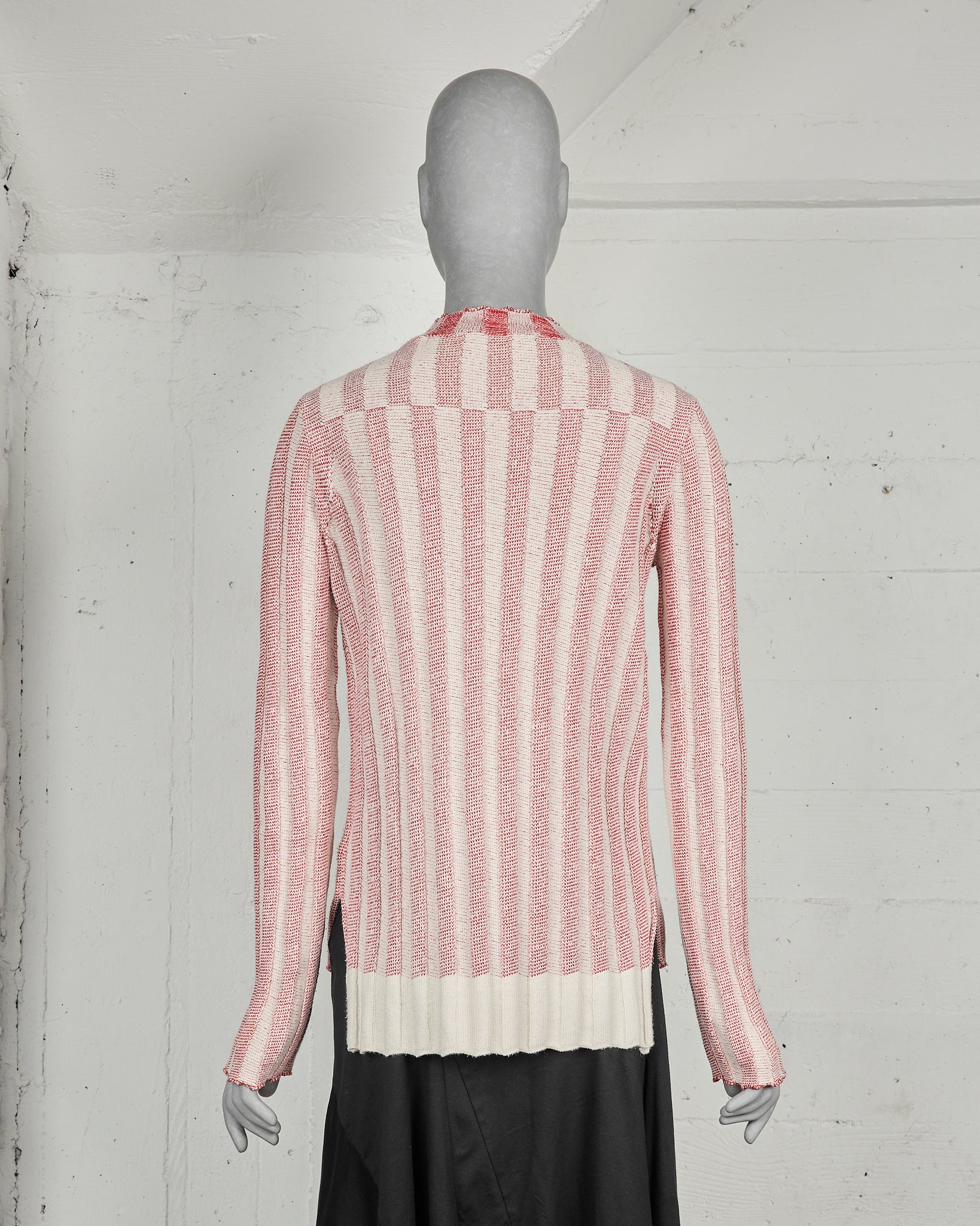 Celine by Phoebe Philo Red Striped Turtleneck - SS17 - SILVER LEAGUE