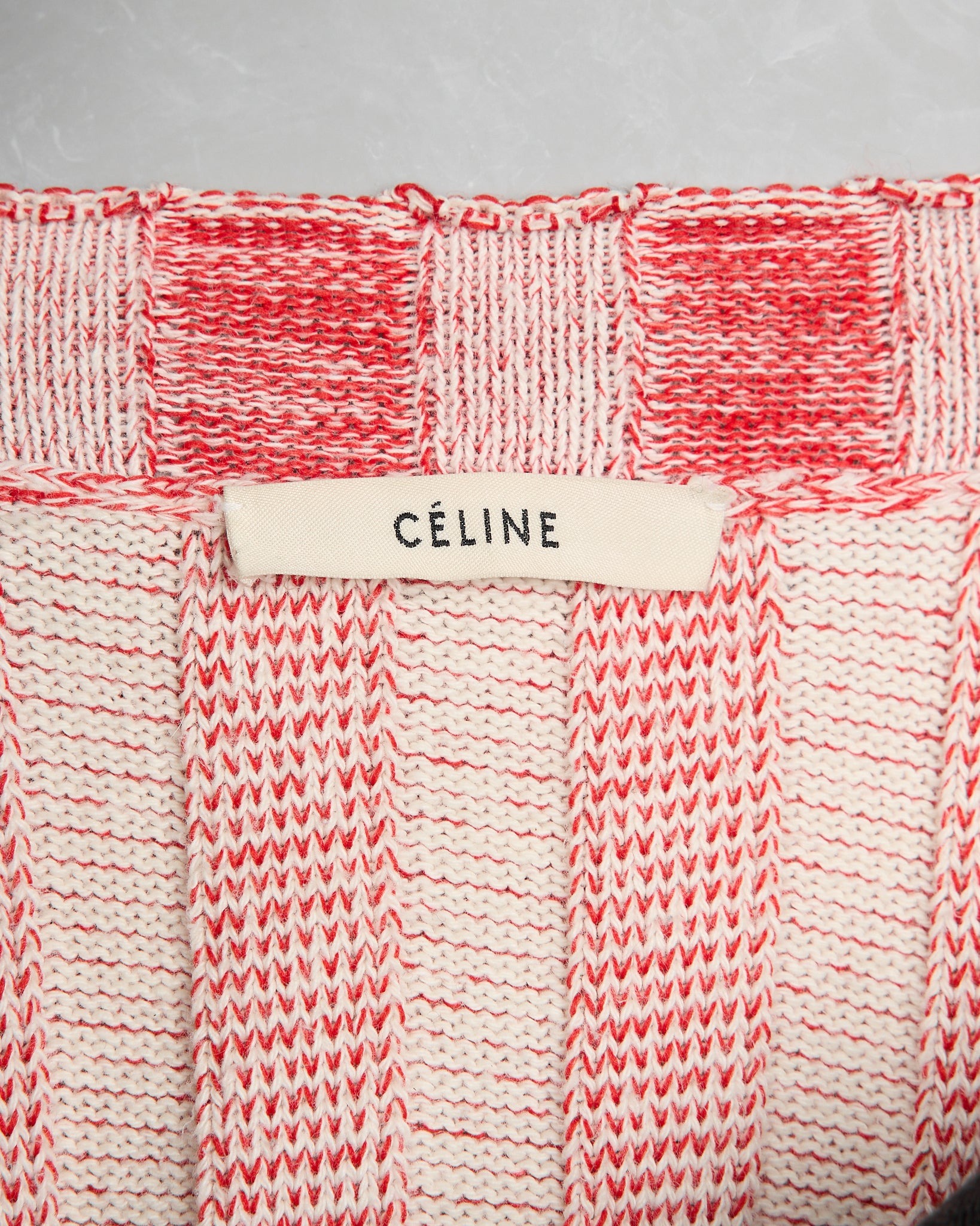 Celine by Phoebe Philo Red Striped Turtleneck - SS17 tag photo