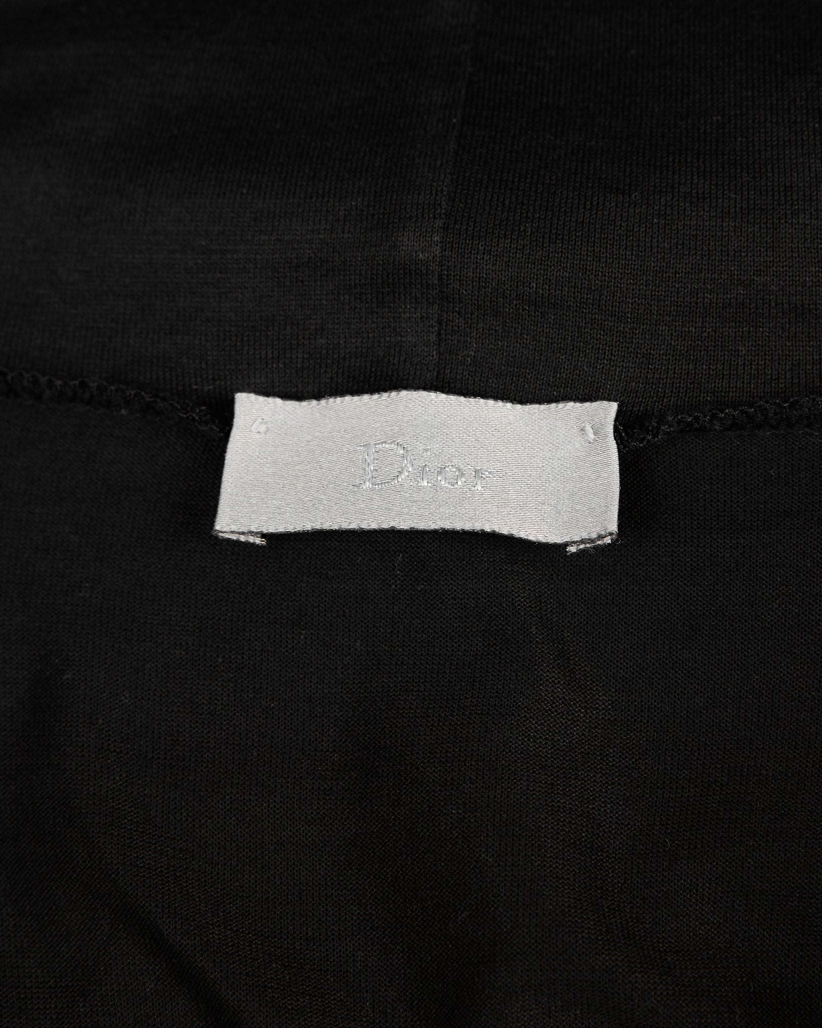 Dior Homme Mercerized Turtleneck Top - AW02 "Reflexion" tag detail photo