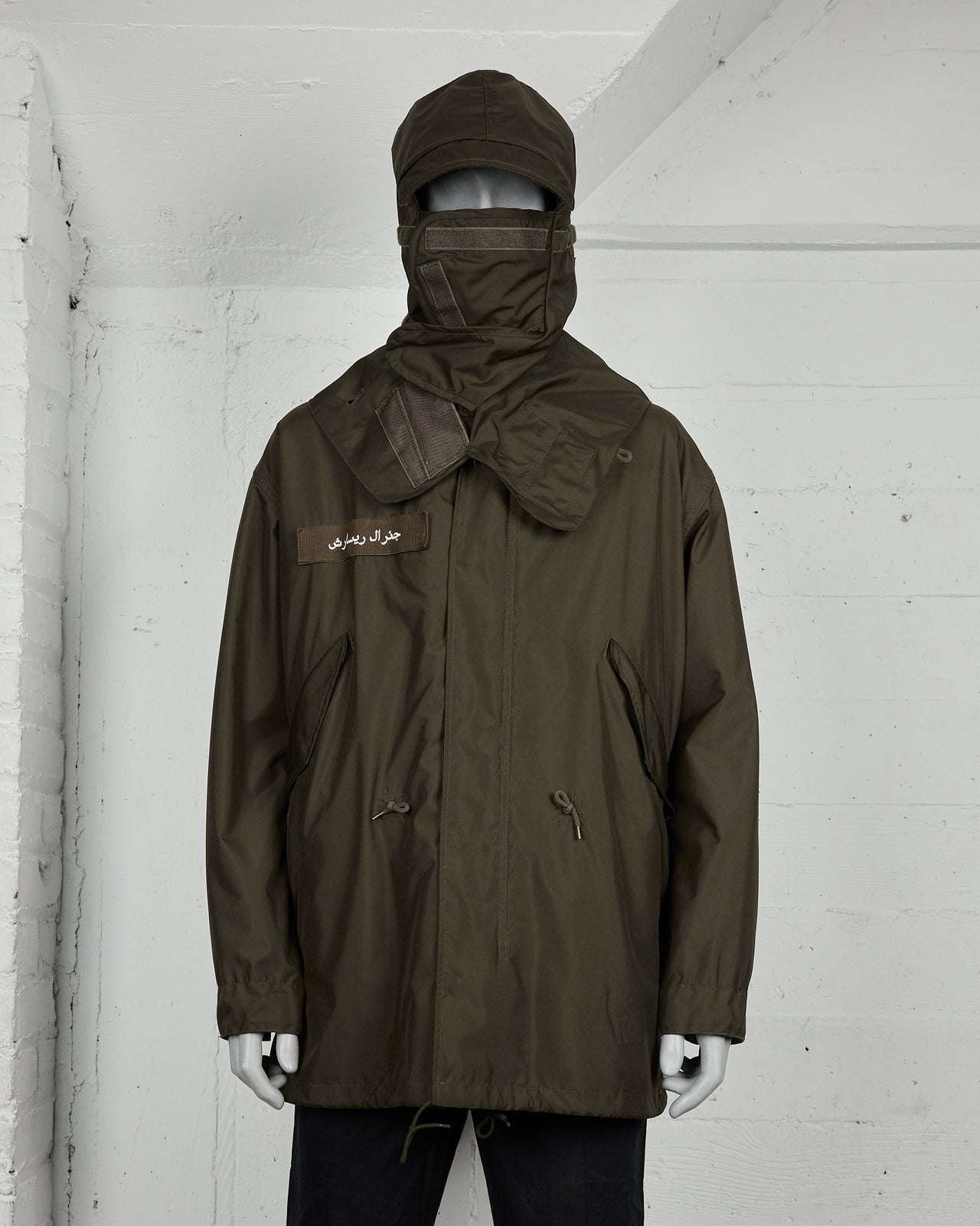 Transparent 3d Monogram Raincoat In Noir