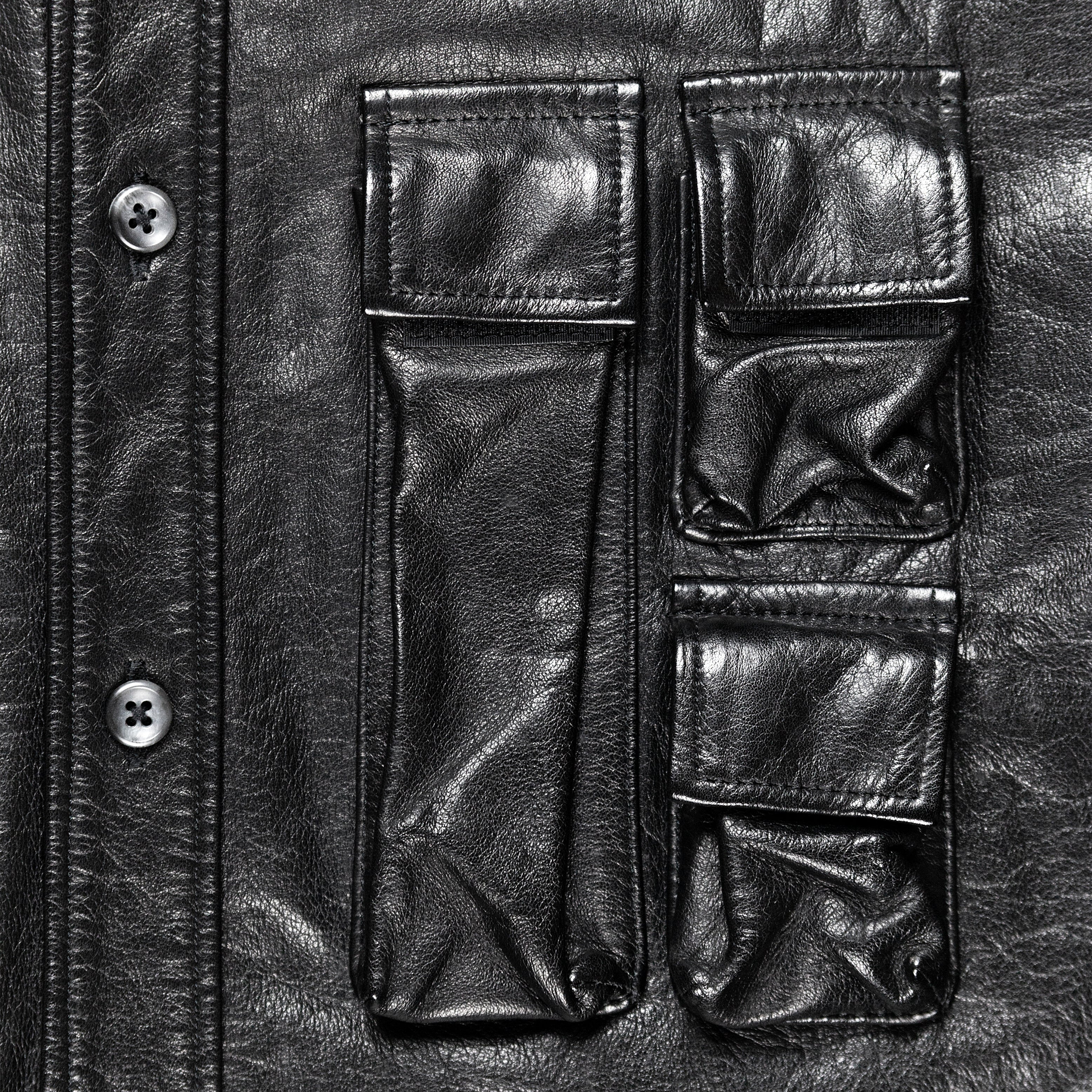 General Research Leather Cargo Pocket Mesh Shirt - 1999