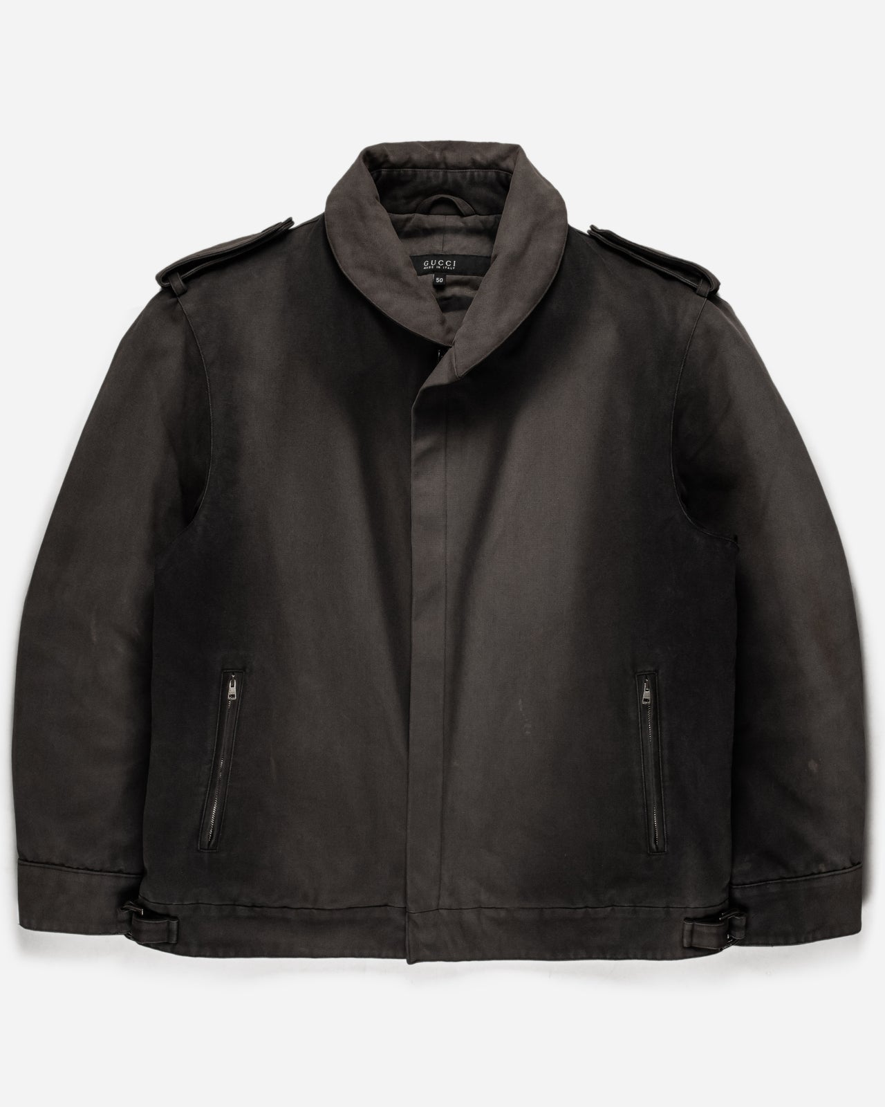 Gucci by Tom Ford Reversible Linen Bomber - SILVER LEAGUE