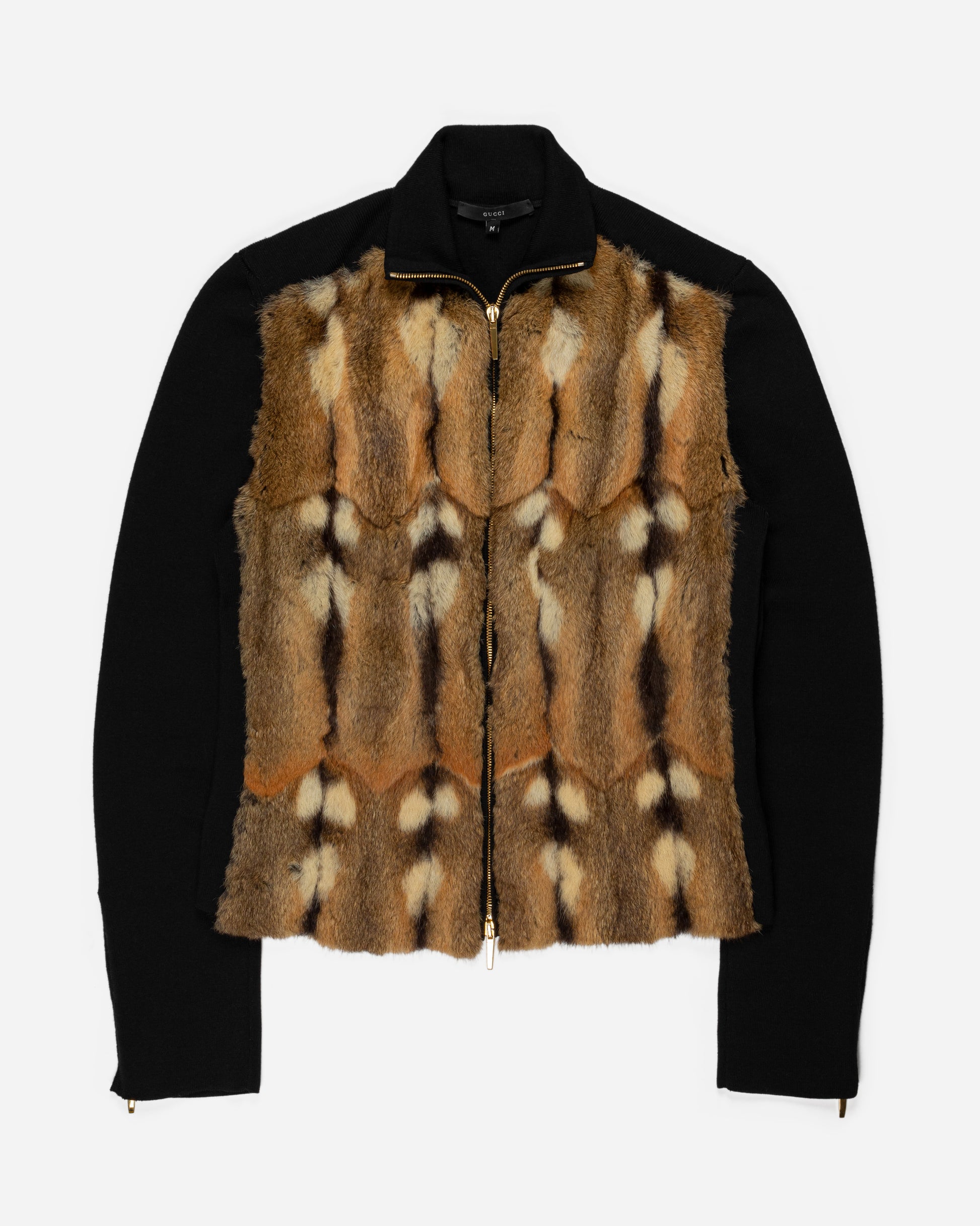 Faux Fur Jacket in Brown - Gucci