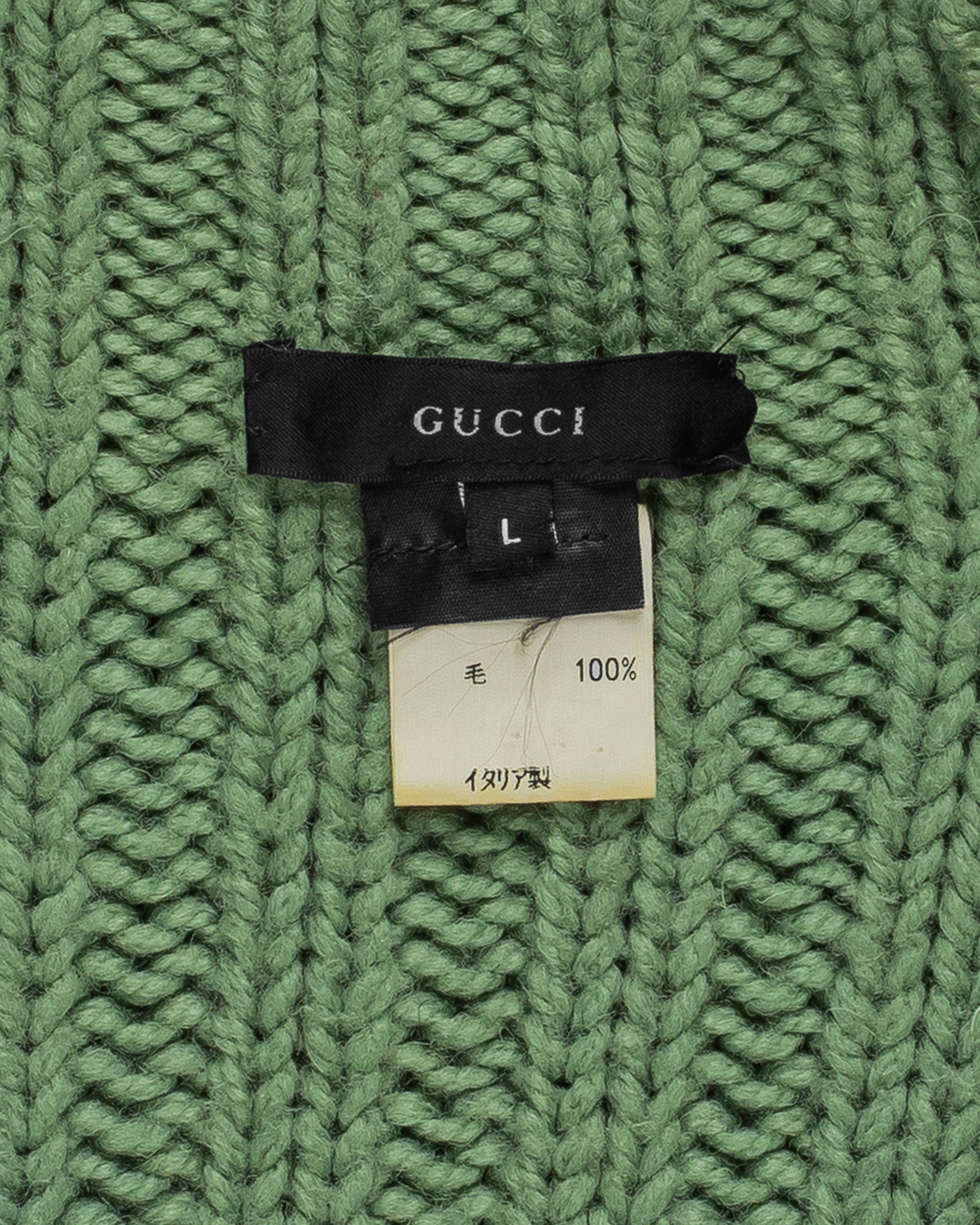 Gucci by Tom Ford Ombre Turtleneck Knitted Sweater - AW98 - SILVER