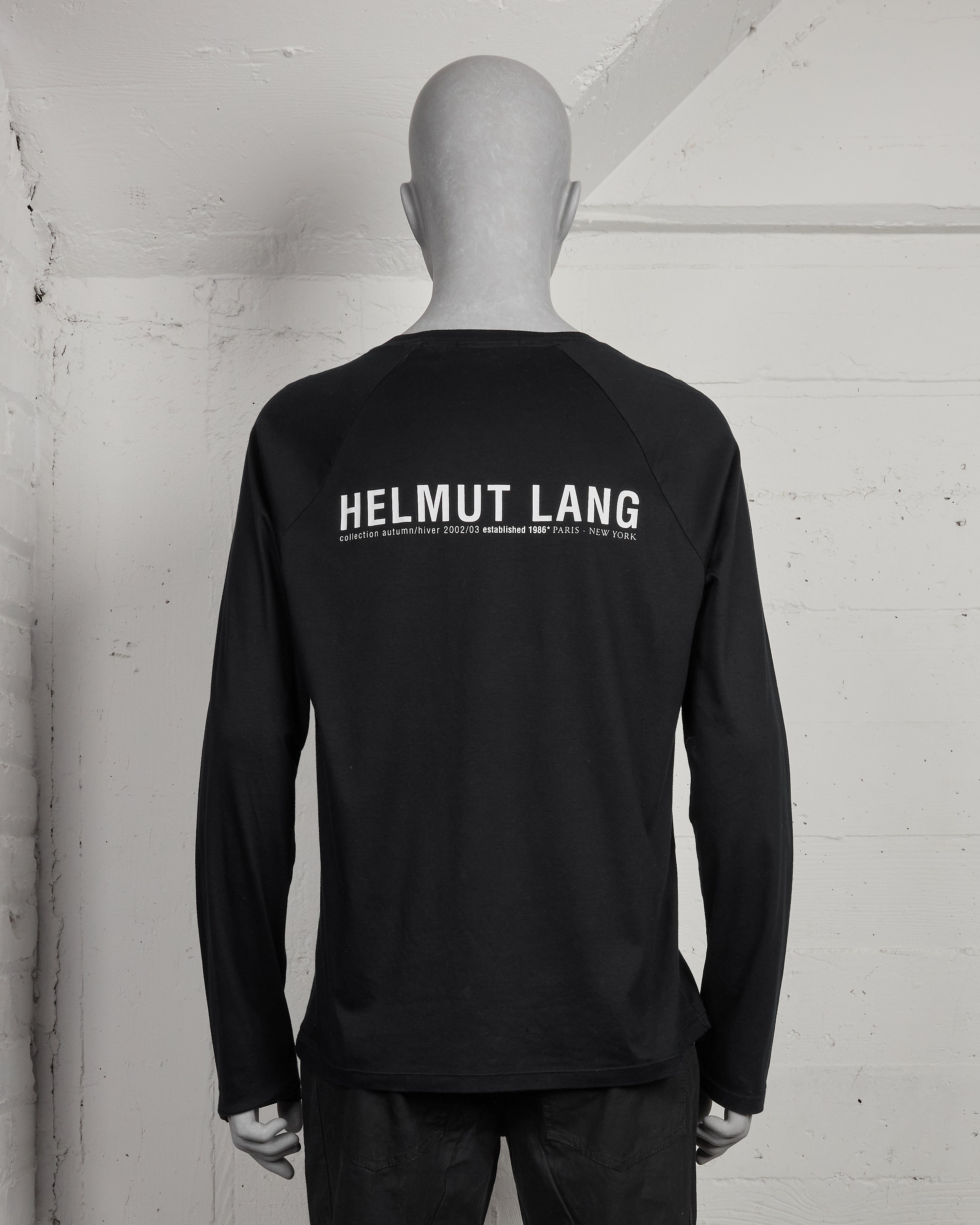 Helmut Lang Penguin Long Sleeve Top - AW02 - SILVER LEAGUE