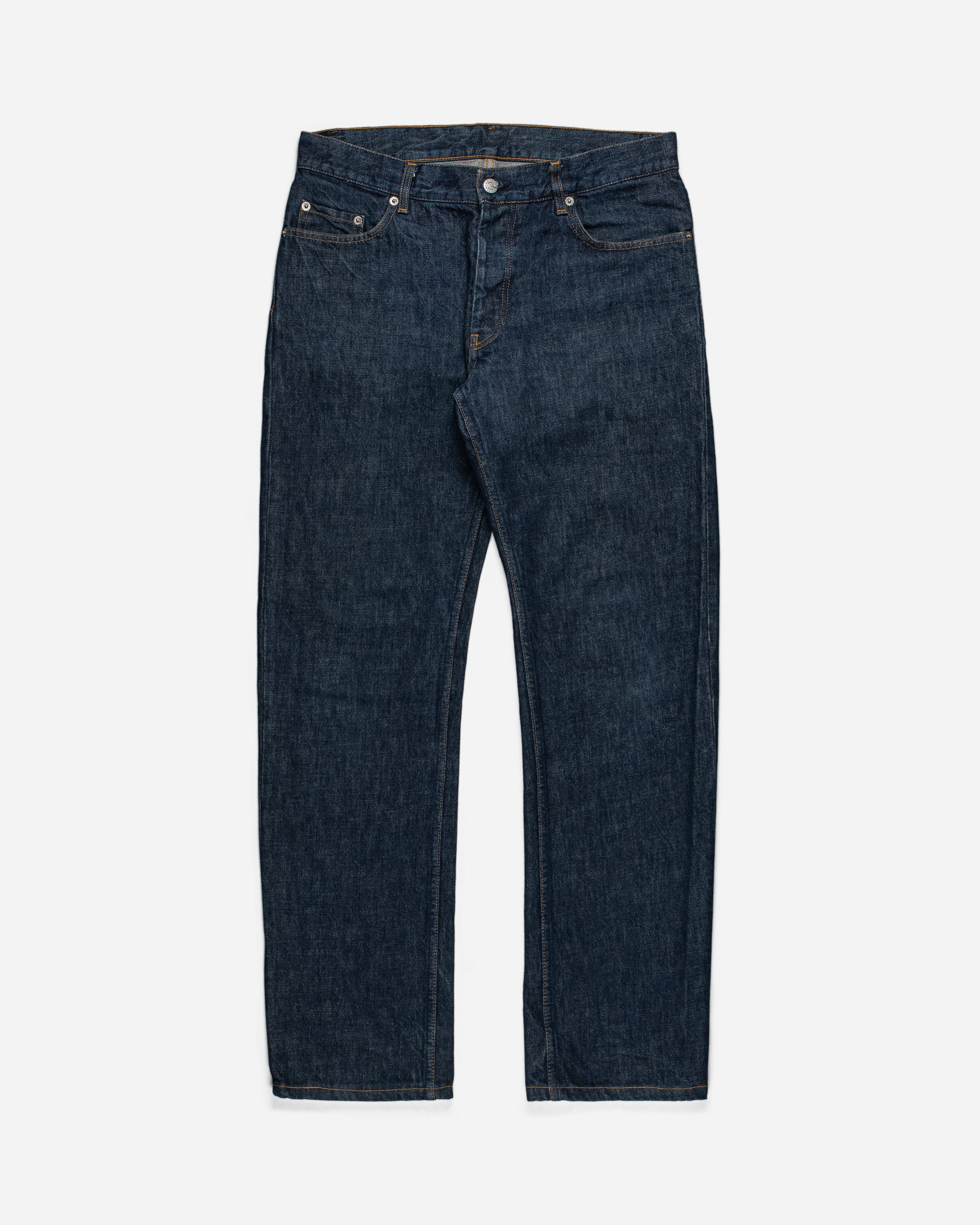 Helmut Lang Raw Denim Jeans Classic Cut - 1990s - SILVER LEAGUE