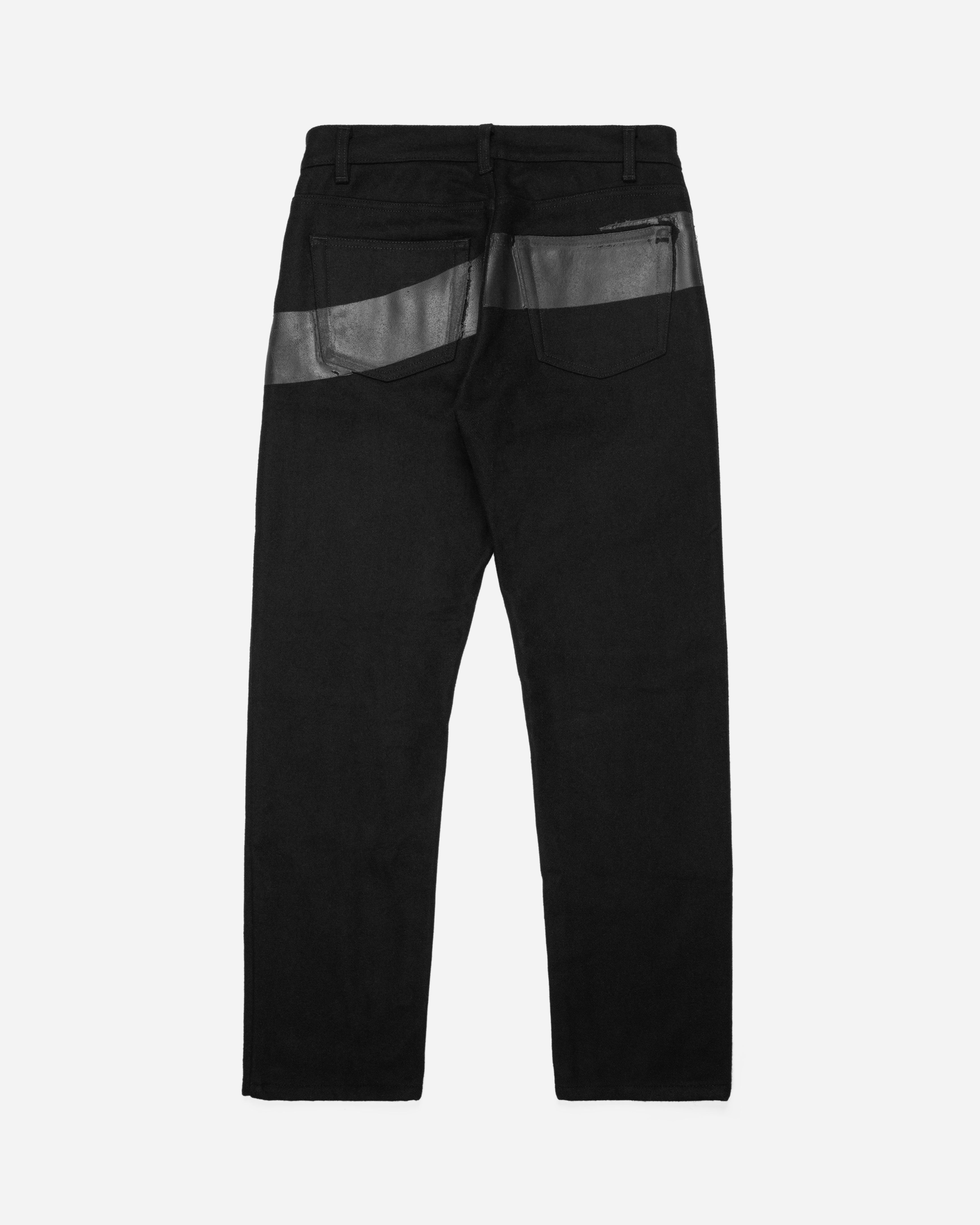Helmut Lang Rubber Stripe Wool Jeans - AW97 - SILVER LEAGUE
