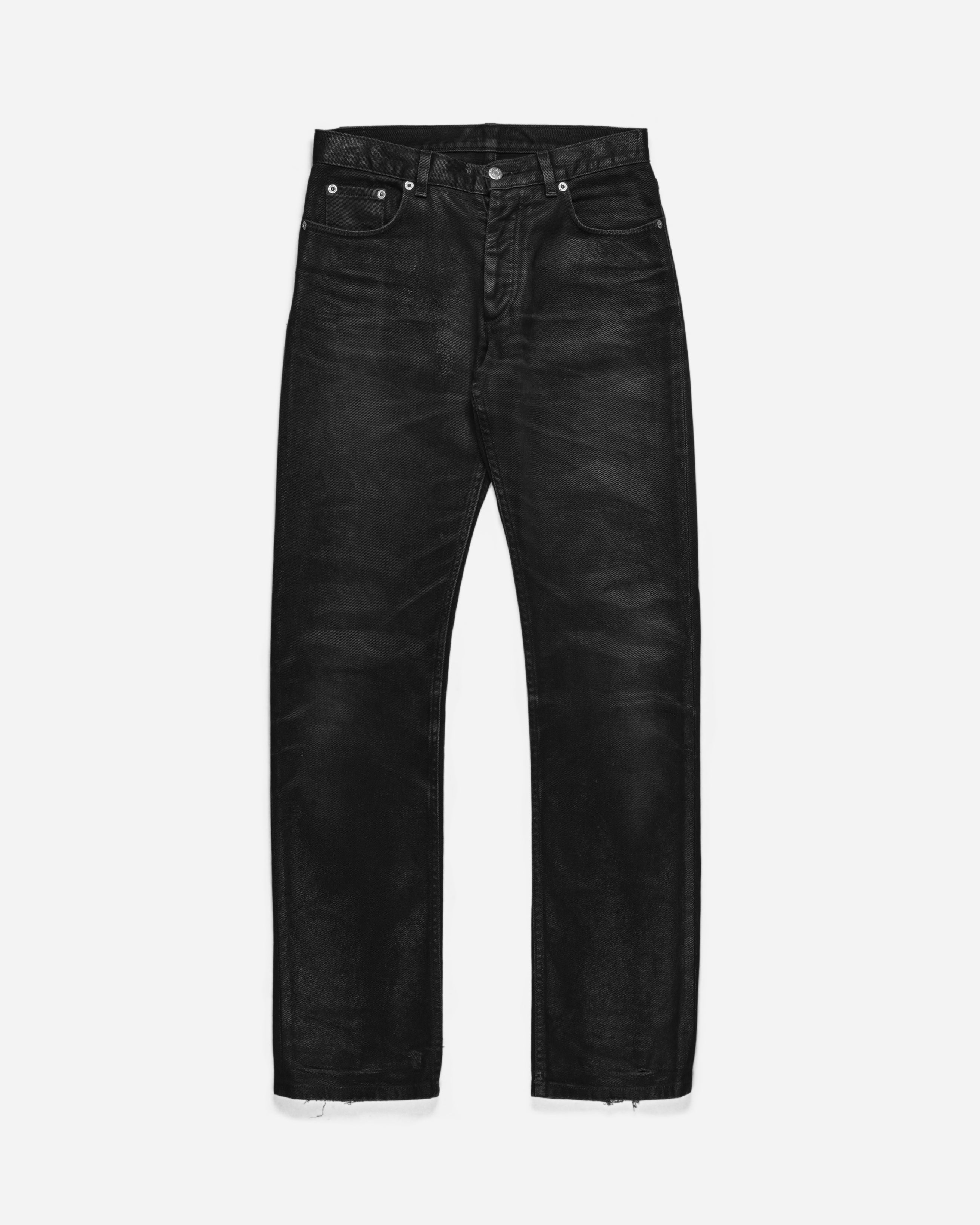 Helmut Lang Black Coated Jeans - AW99
