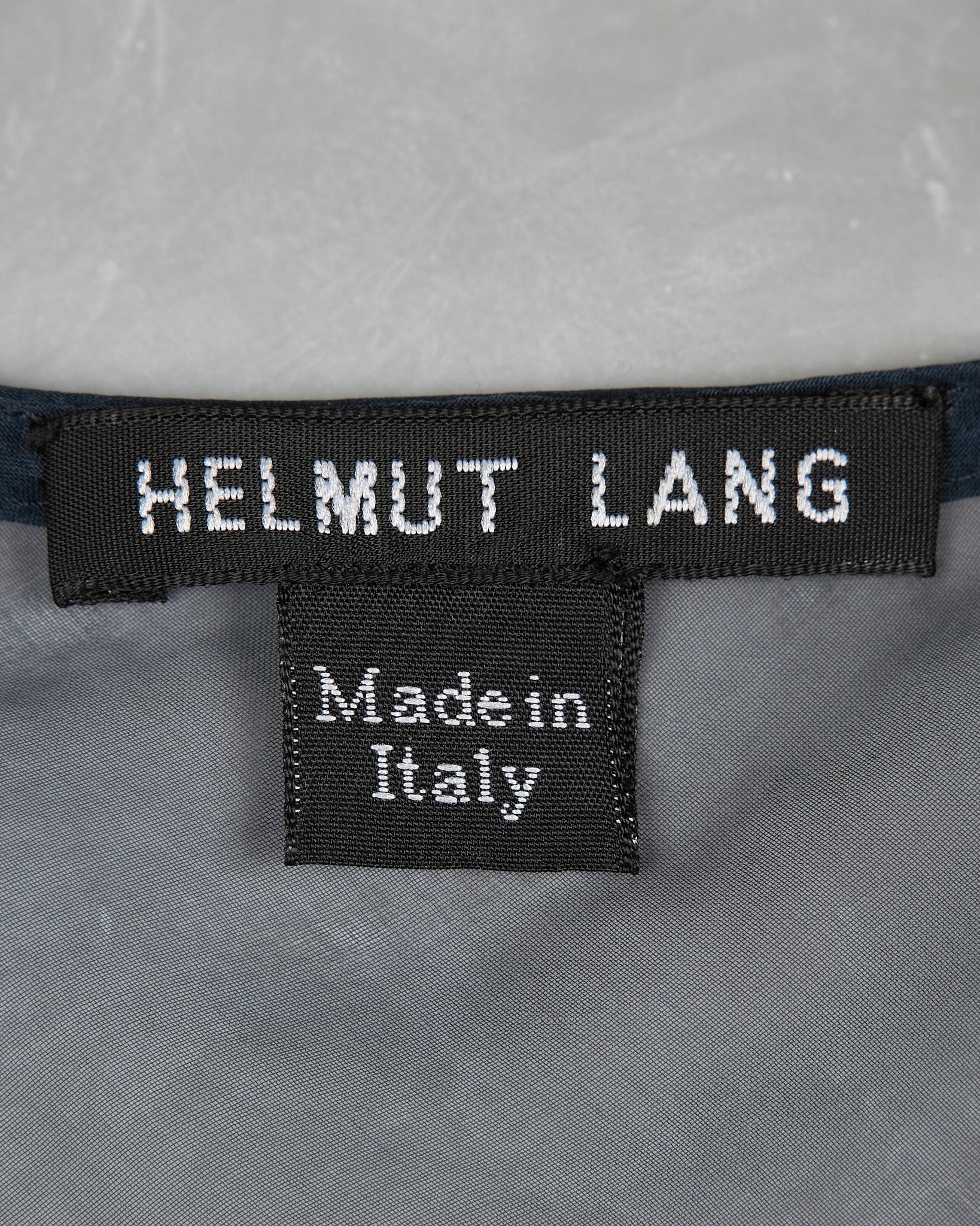 Helmut Lang Sheer Sleeveless Top - SS00 tag photo