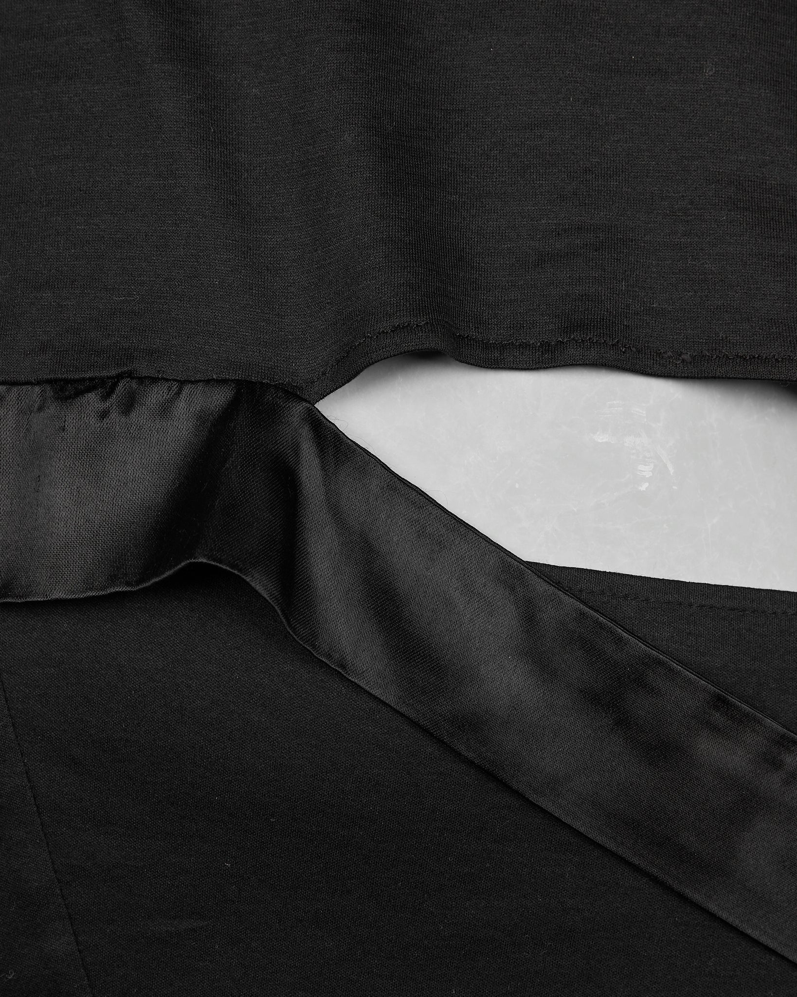 Helmut Lang Silk Strap Tee - SS97 silk piece detail