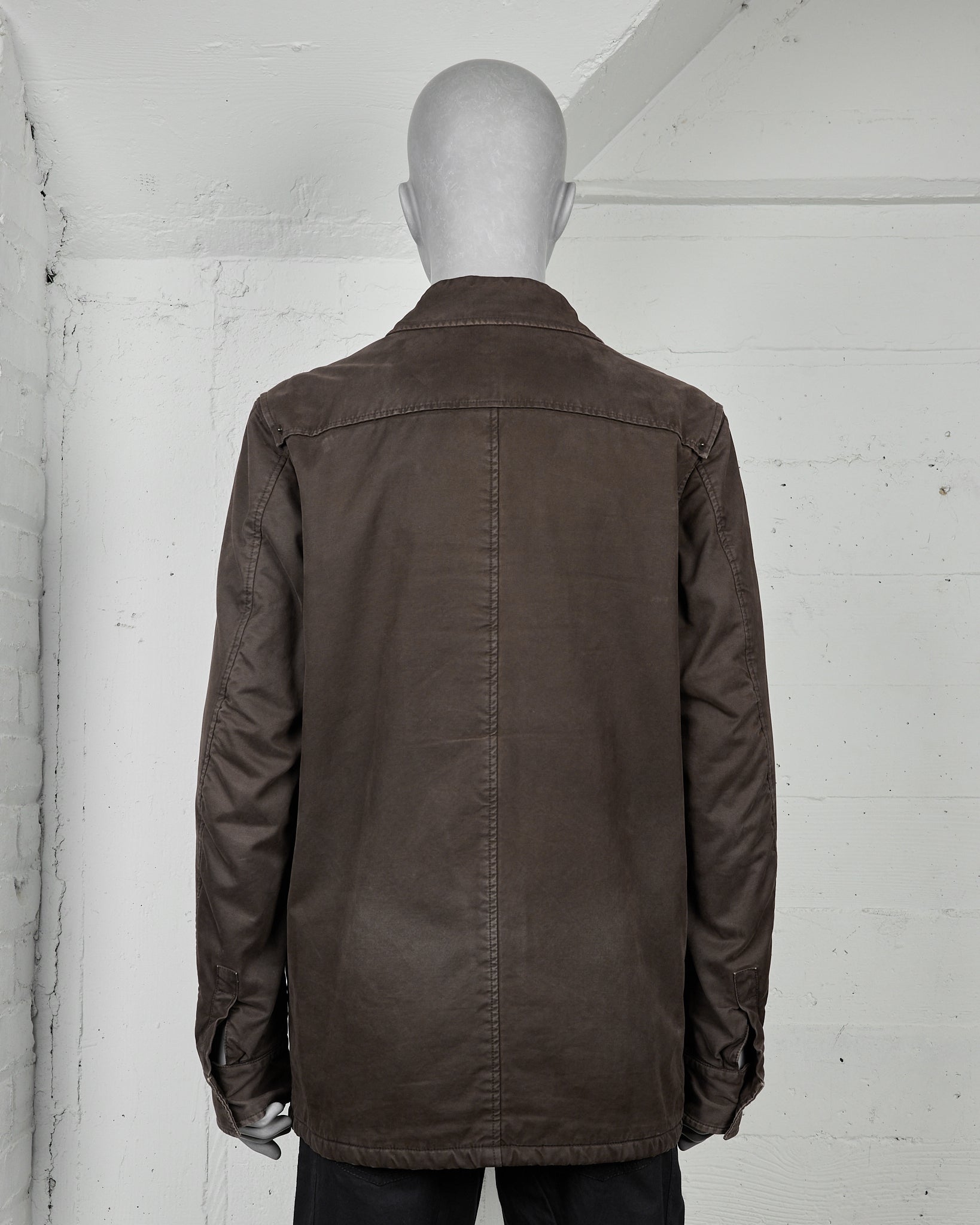 Hussein Chalayan Brown Field Jacket - AW05 "In Shadows" back photo