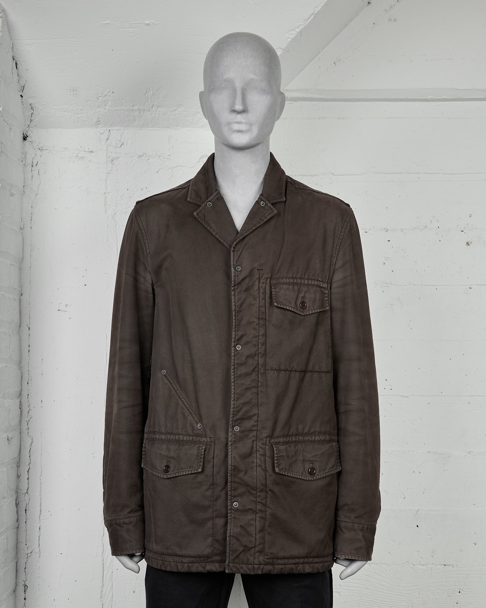 Hussein Chalayan Brown Field Jacket - AW05 "In Shadows"
