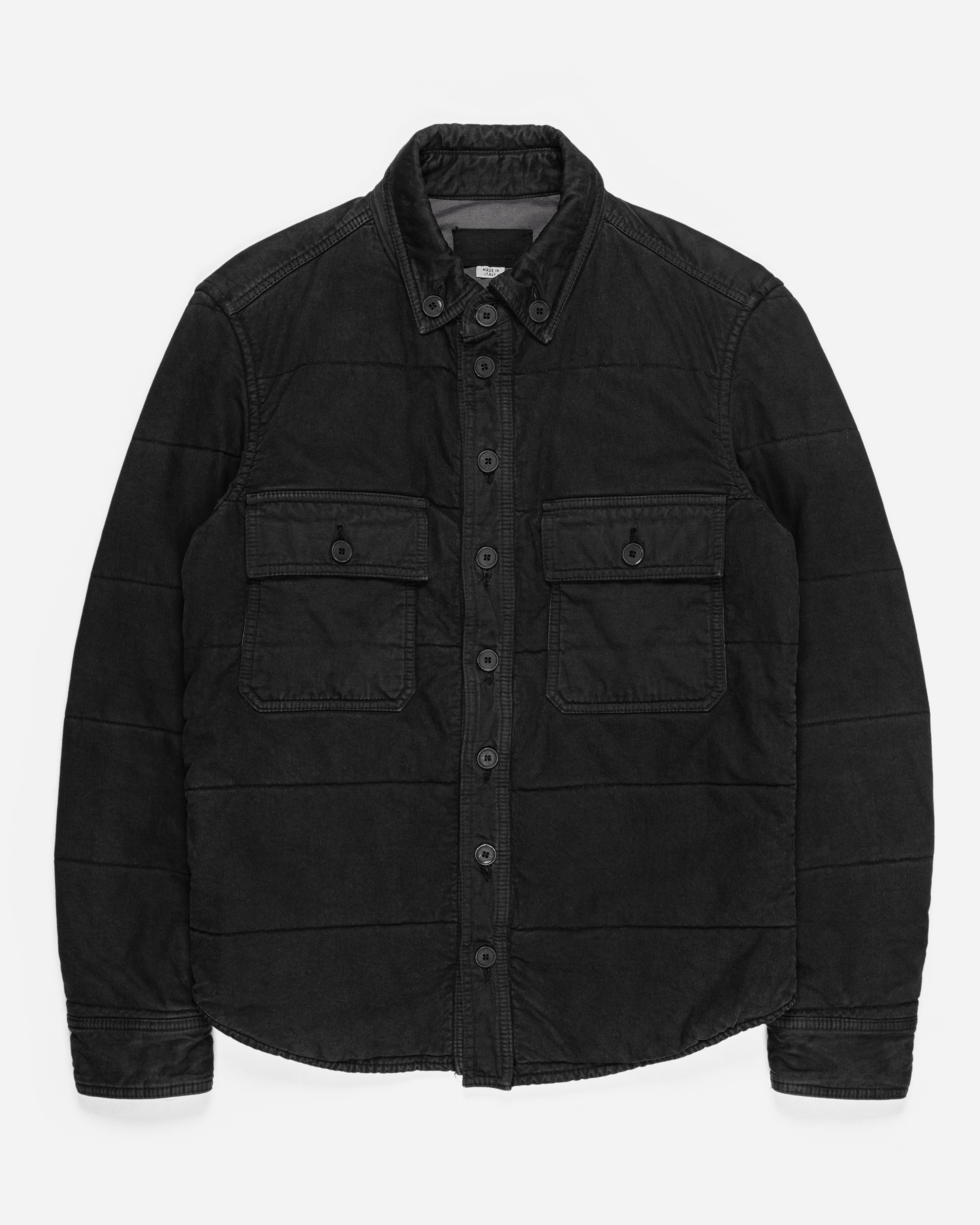 Hussein Chalayan Black Insulated Overshirt - AW06 “Anamorphics