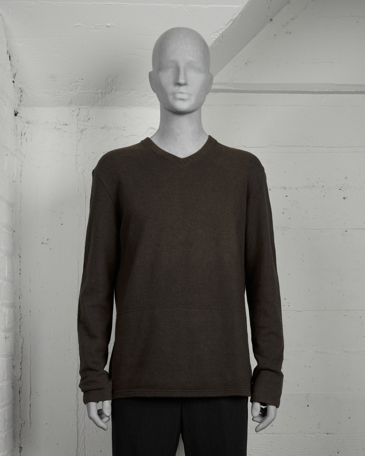 Hussein Chalayan Open Back V-Neck Sweater - AW03 "Place / Non-Place"