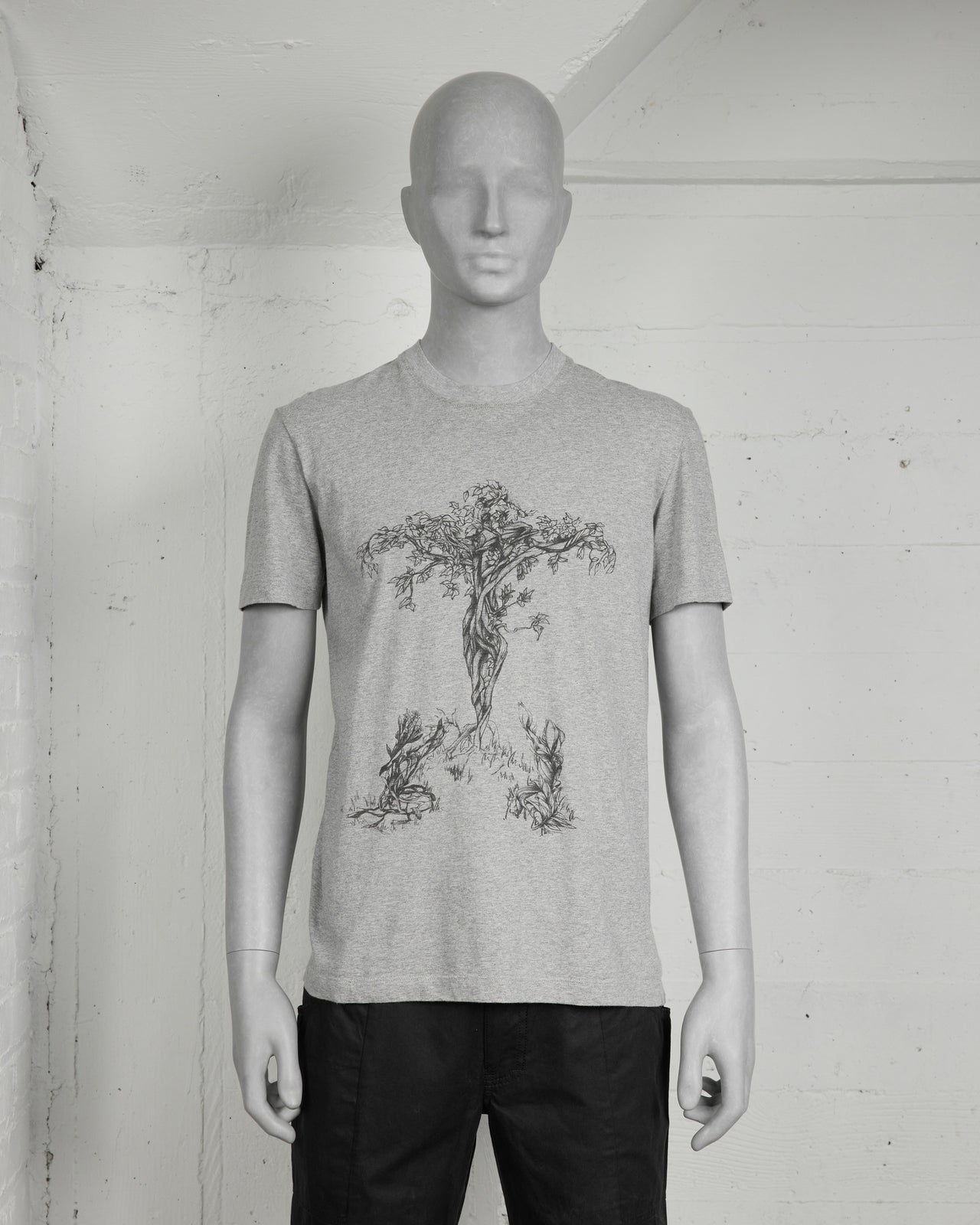 Hussein Chalayan Grey Tree Graphic Tee - SS06 "Touch Wood"