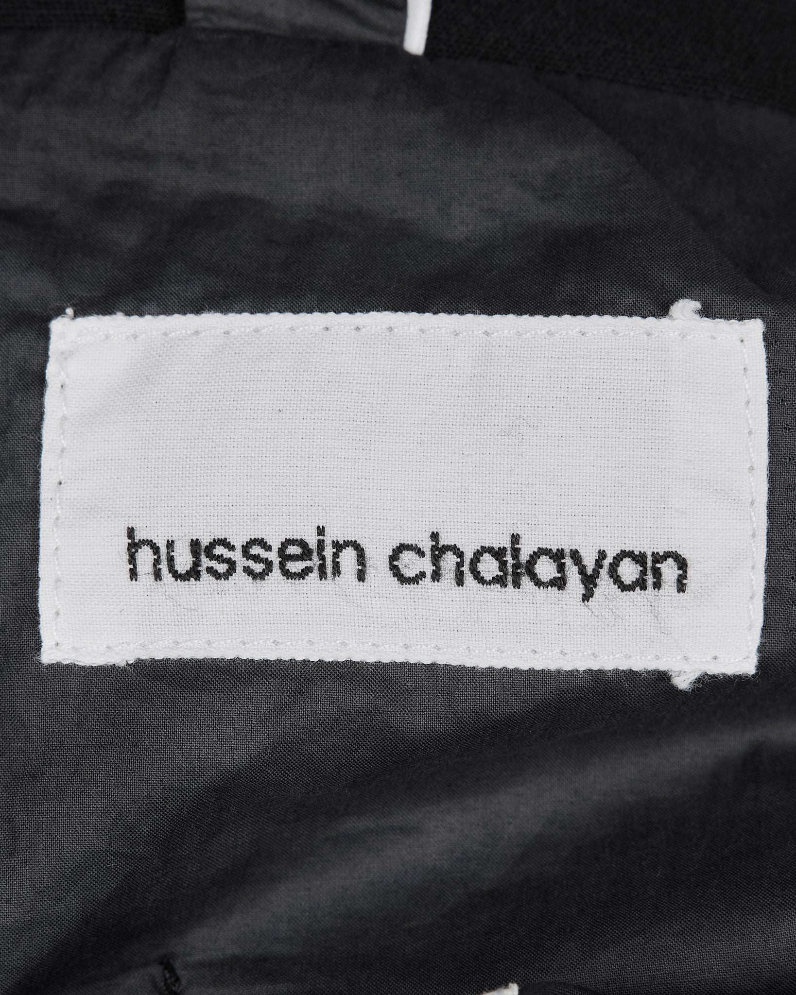 Hussein Chalayan Reversible Jacket - AW05 "In Shadows" tag detail photo