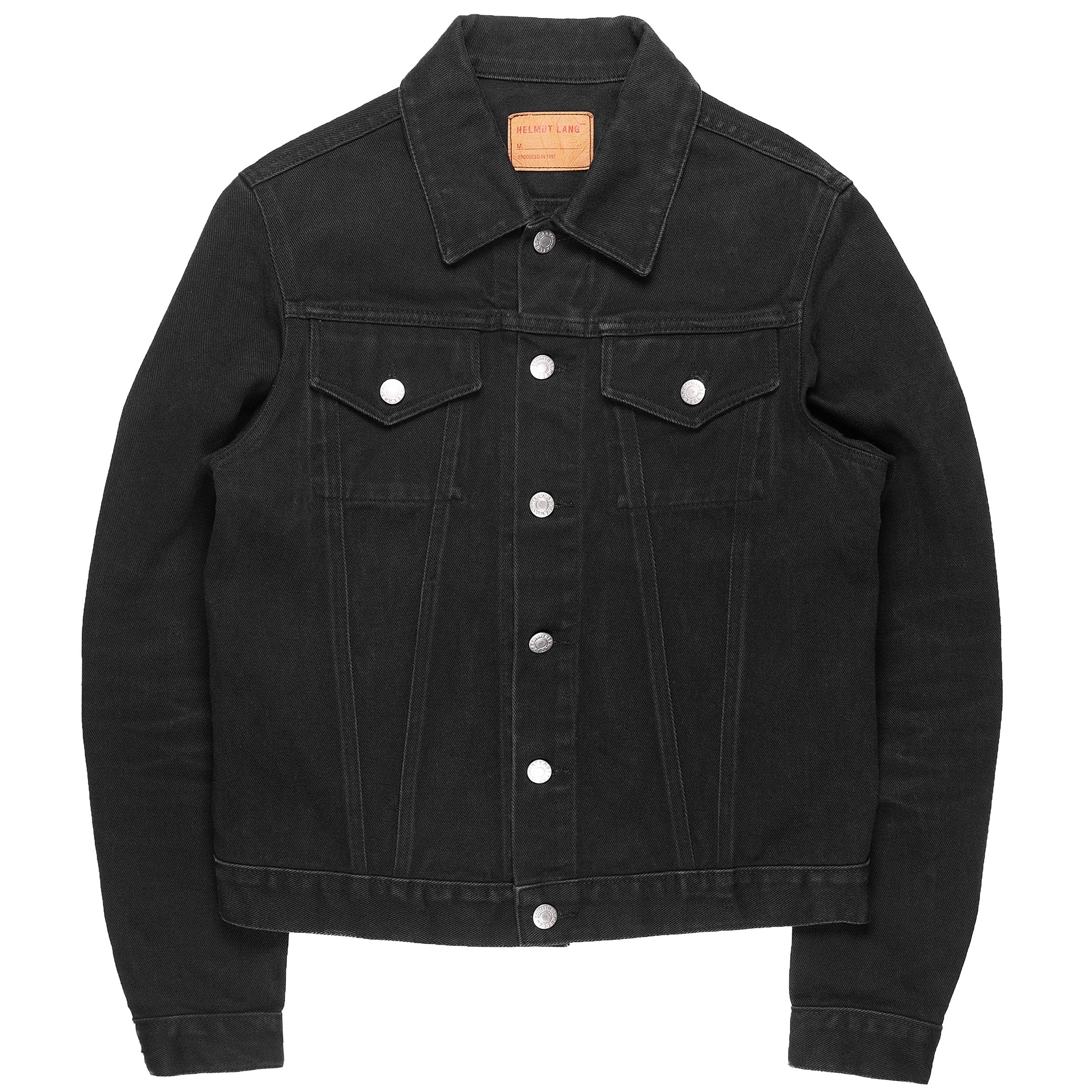 Helmut Lang Black Denim Trucker Jacket - 1998 - SILVER LEAGUE