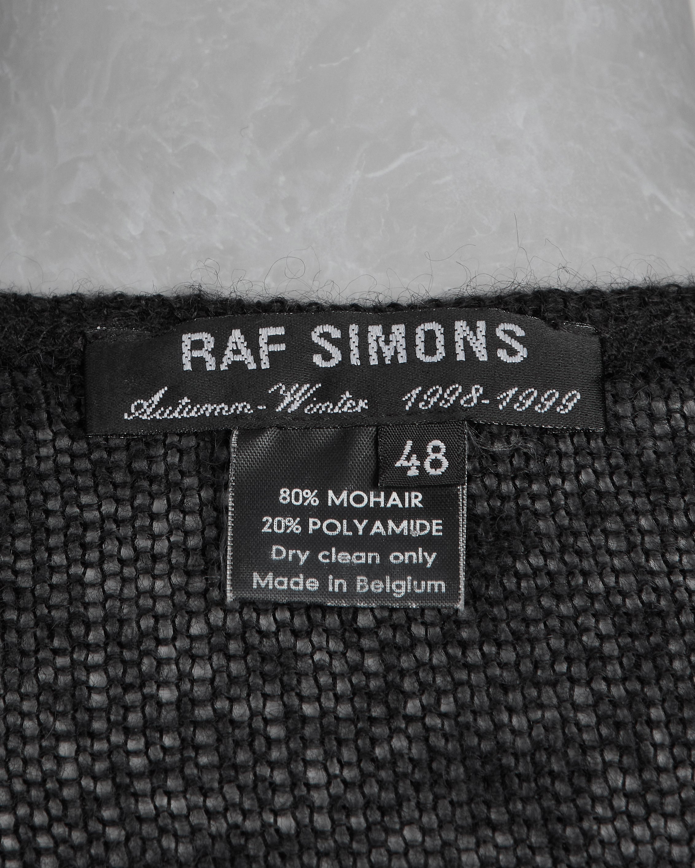 Raf Simons Mohair Long-Sleeve Top - AW98 “Radioactivity” - SILVER