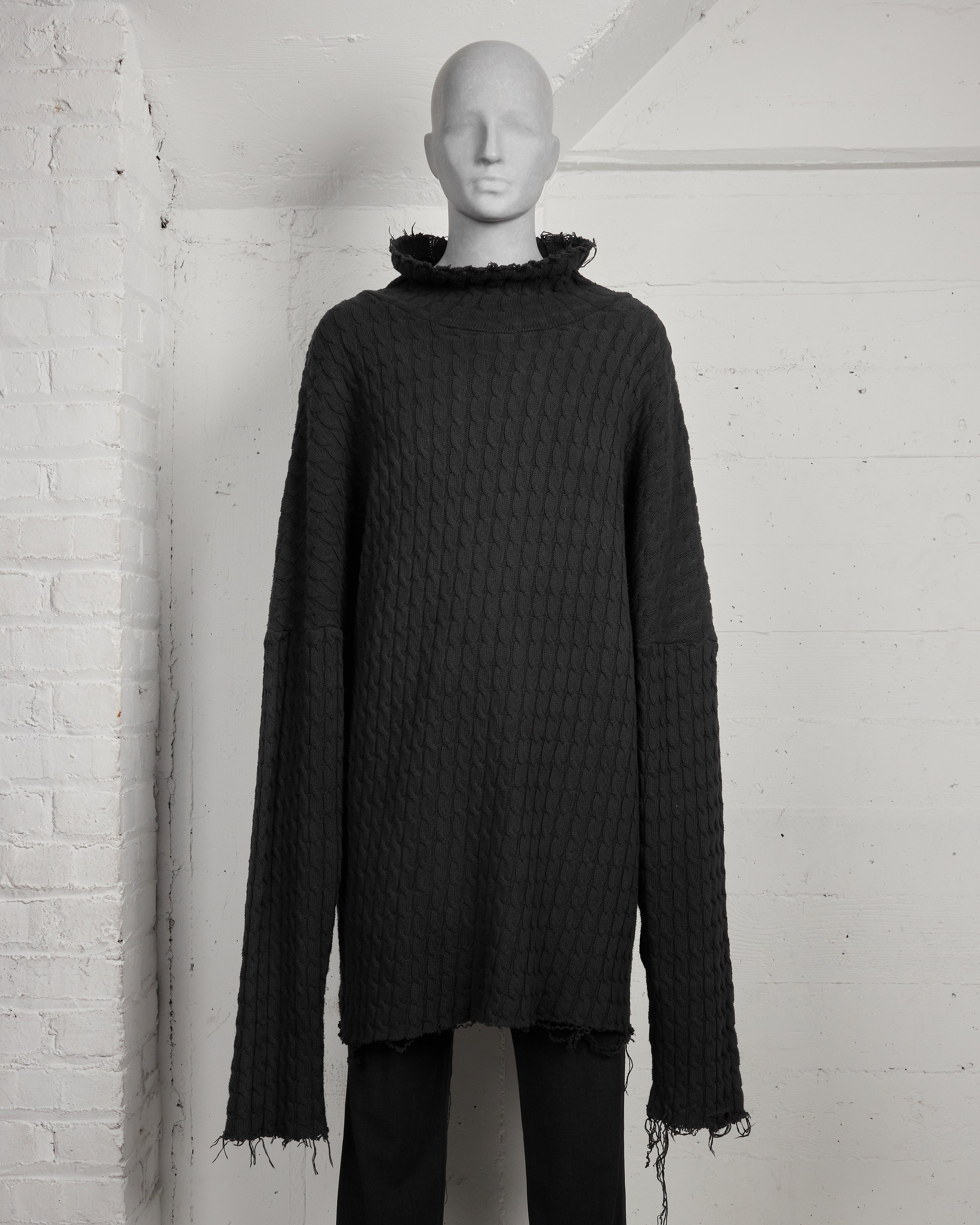 Raf Simons Oversized Cable-Knit Sweater- AW02 “Virginia Creeper”