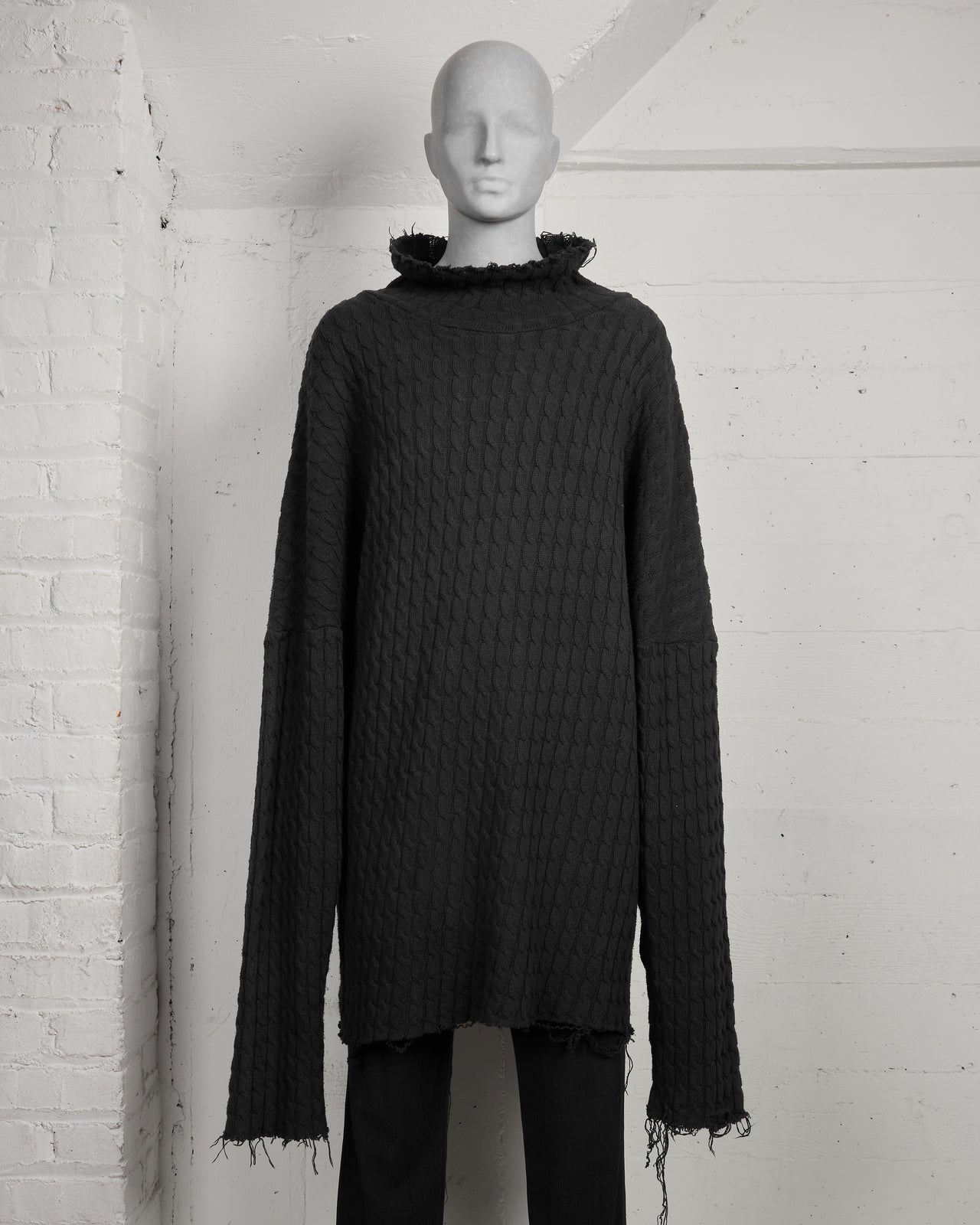 Raf Simons Oversized Cable-Knit Sweater- AW02 “Virginia Creeper”