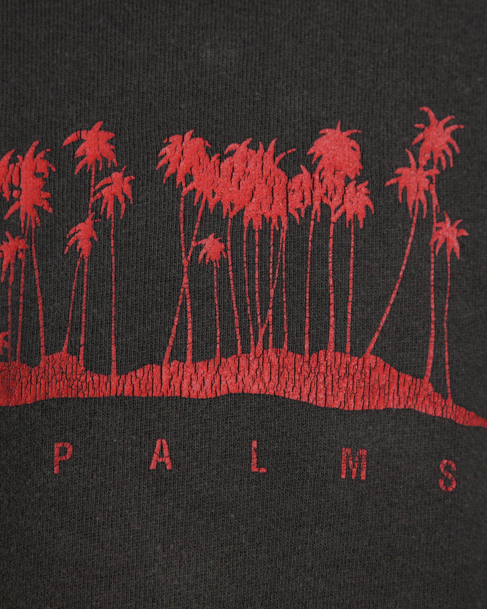 Raf Simons Black Palms Short Sleeve Raglan Sweatshirt - SS98