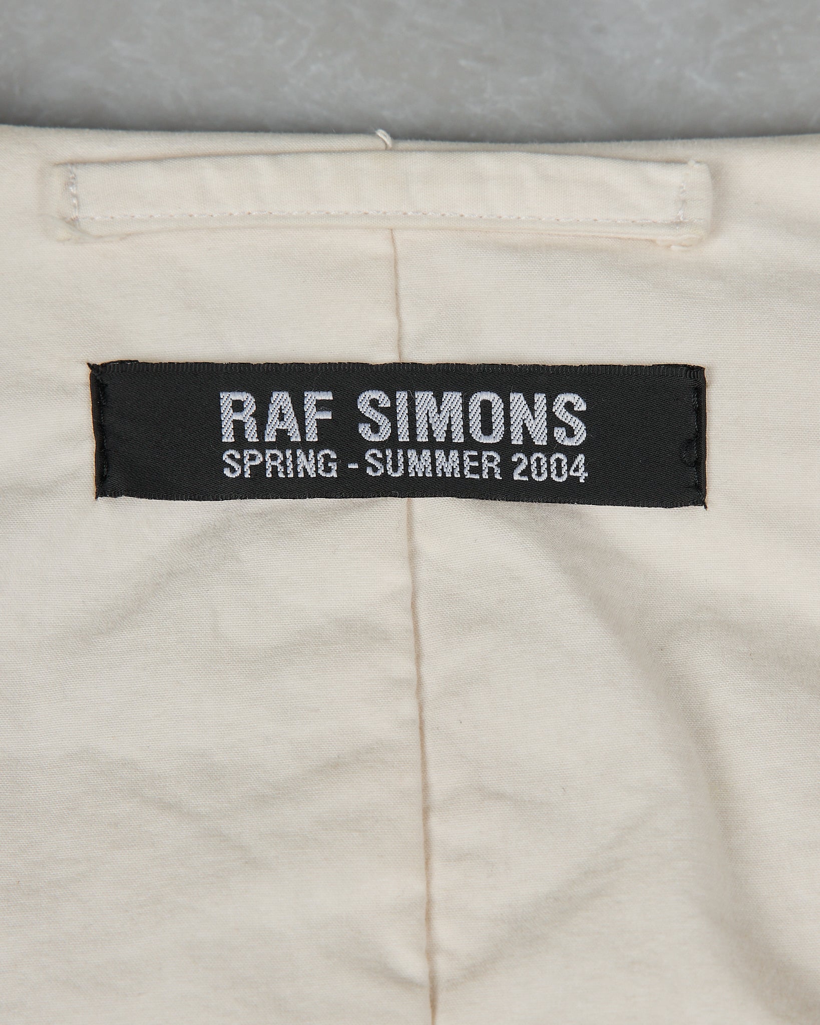 Raf Simons Cream Blazer W/ Necklace Bag - SS04 “May The Circle Be