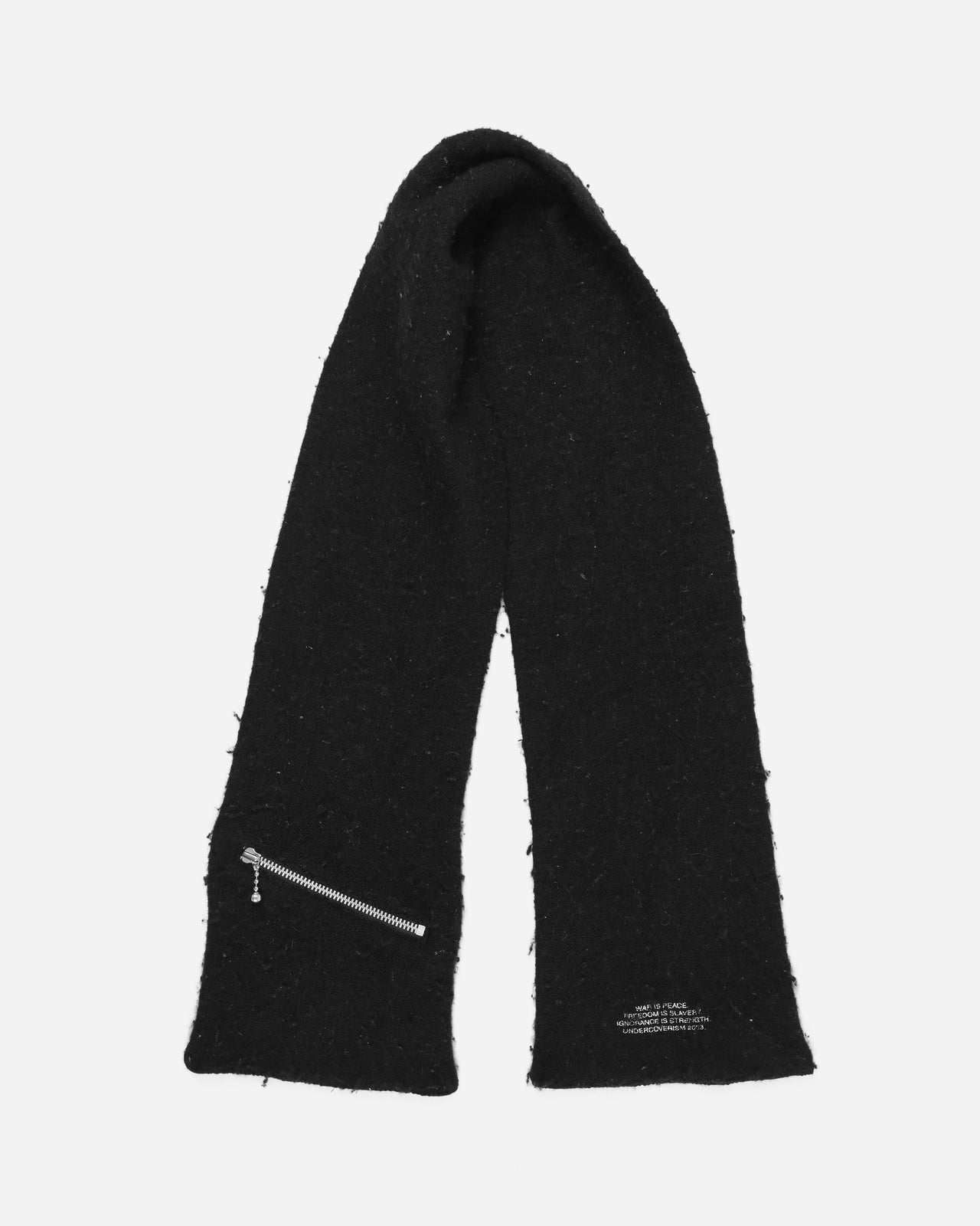 Undercover "War Is Peace" Wool Zipper Scarf - AW03 "Paperdoll"