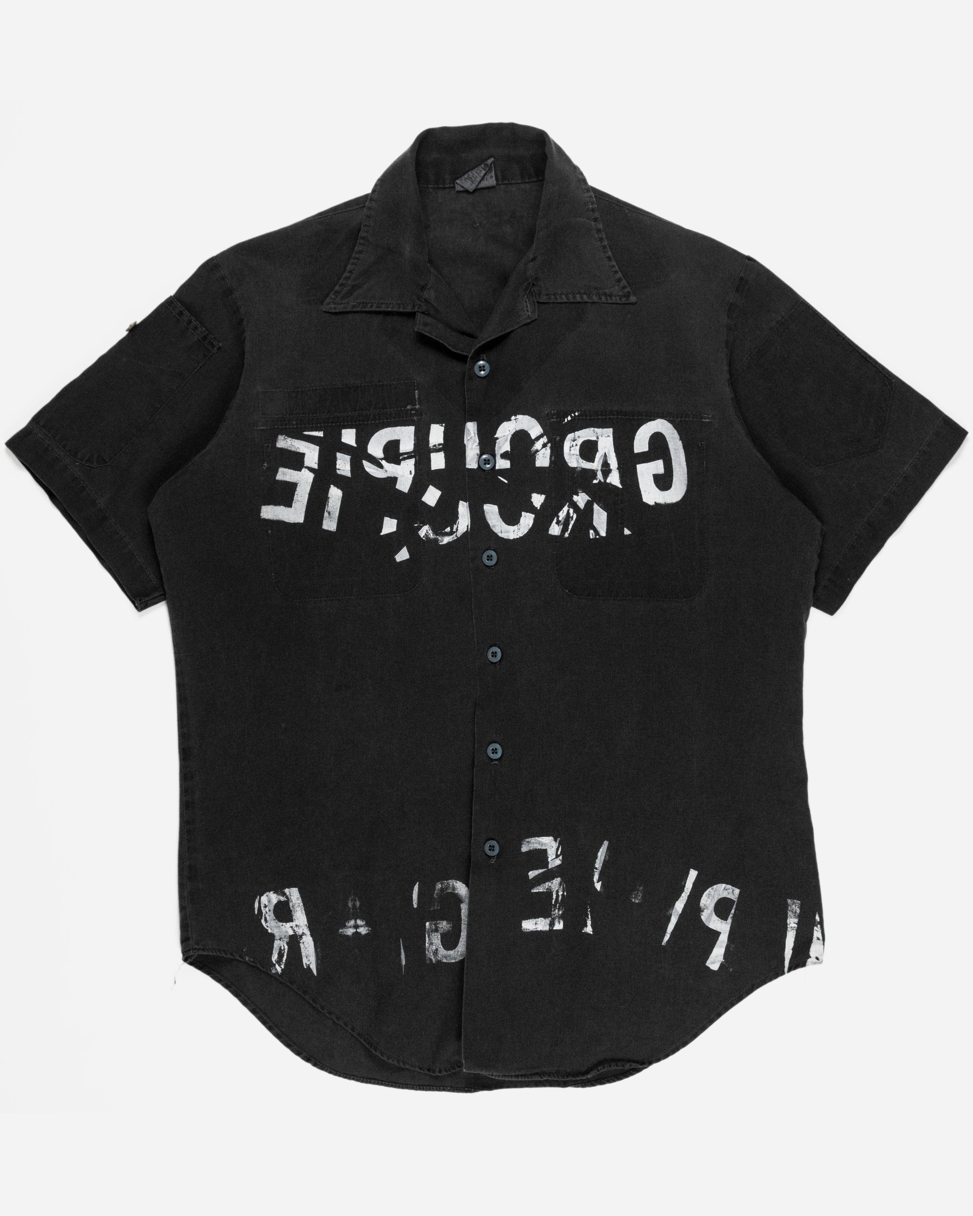 Undercover “One Off” Groupie Work Shirt - SS99 “Relief” - SILVER