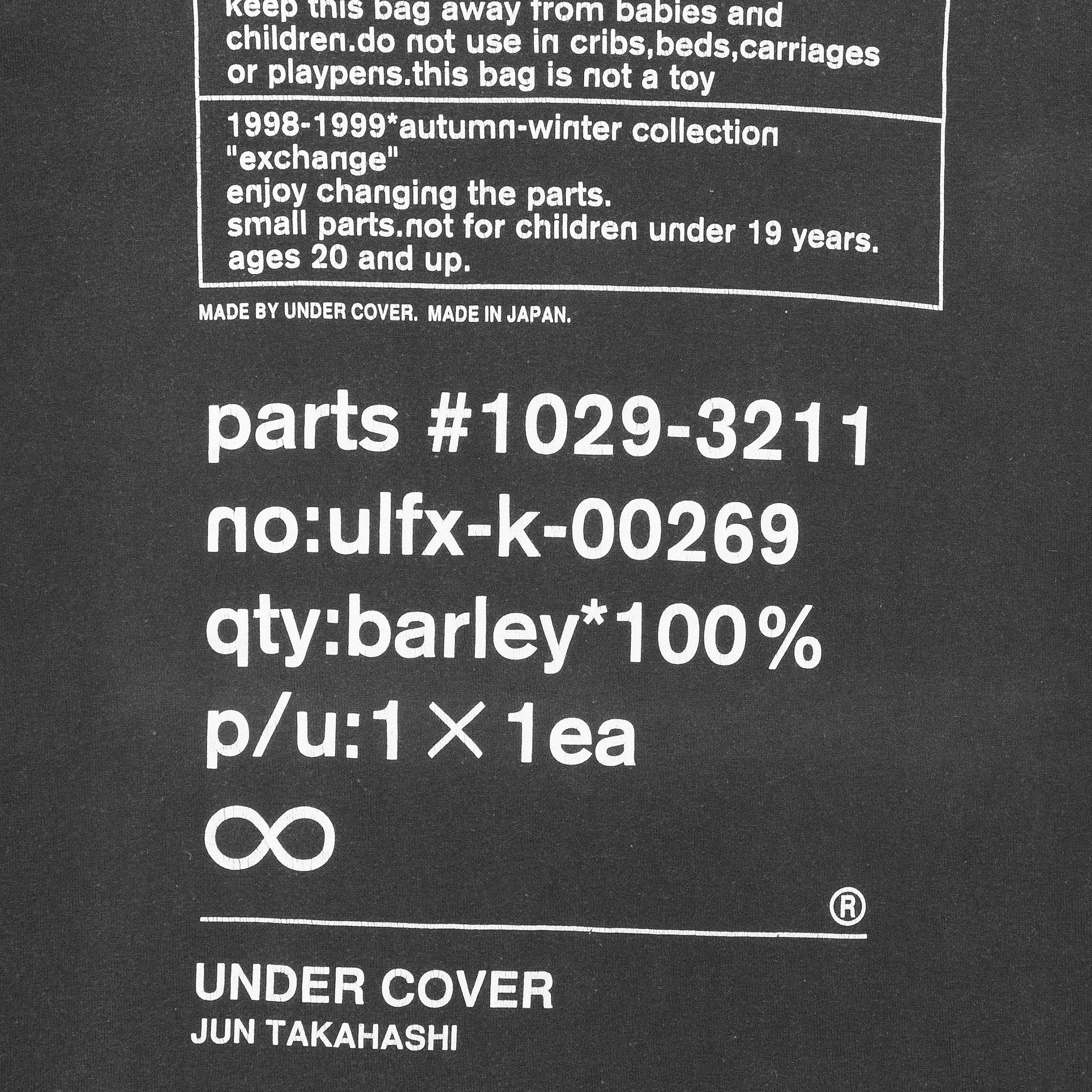 Undercover “Small Parts” Long Sleeve Tee - AW98 “Exchange”