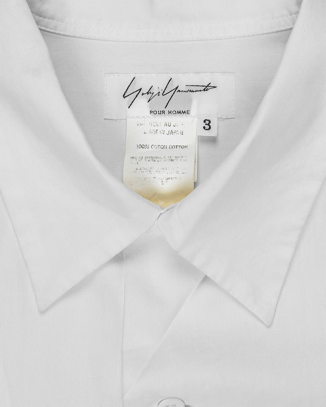 Yohji Yamamoto Pour Homme Embroidered Camp Collar Shirt - SS04