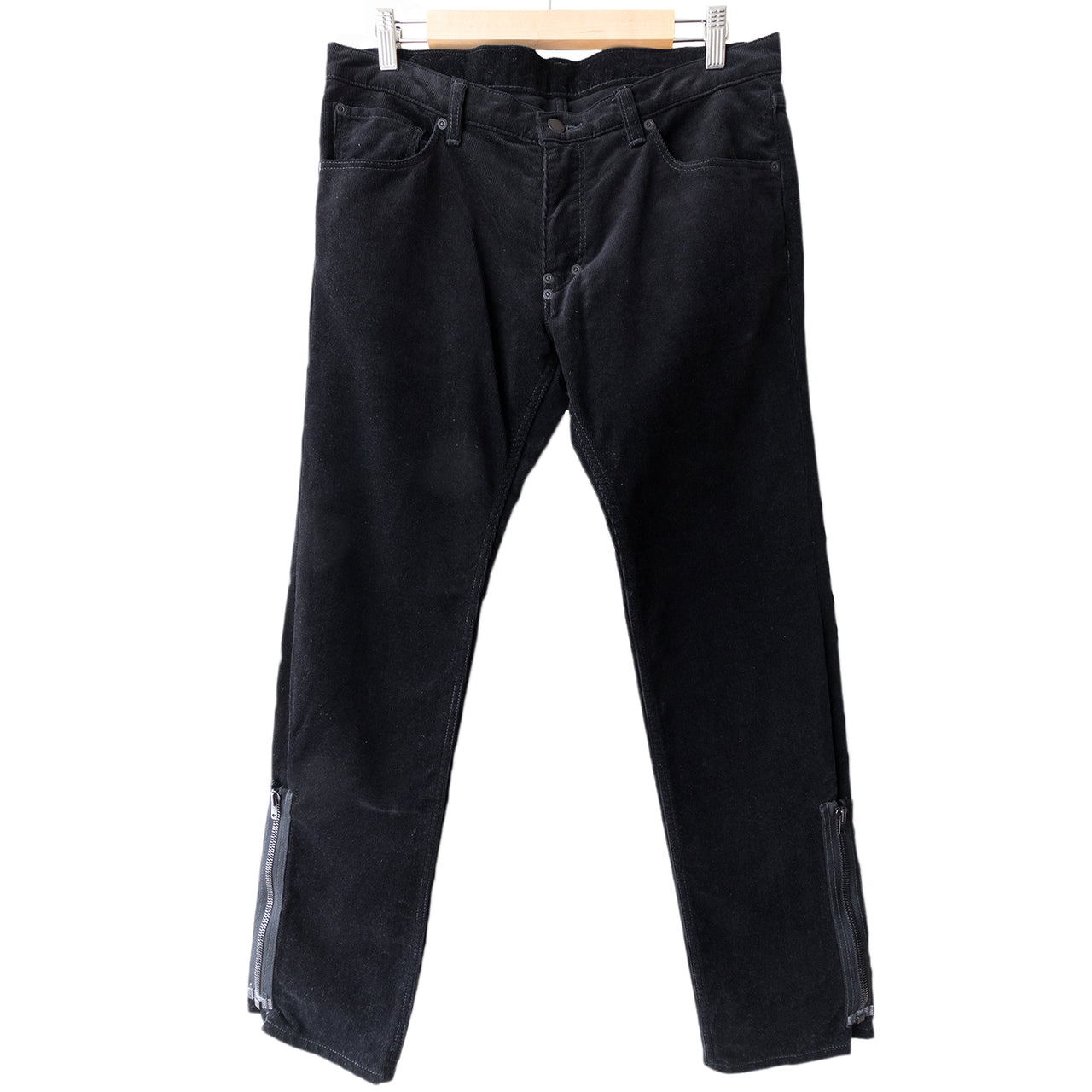 Number (N)ine Black Corduroy Pain Jeans - AW06 "Noir"