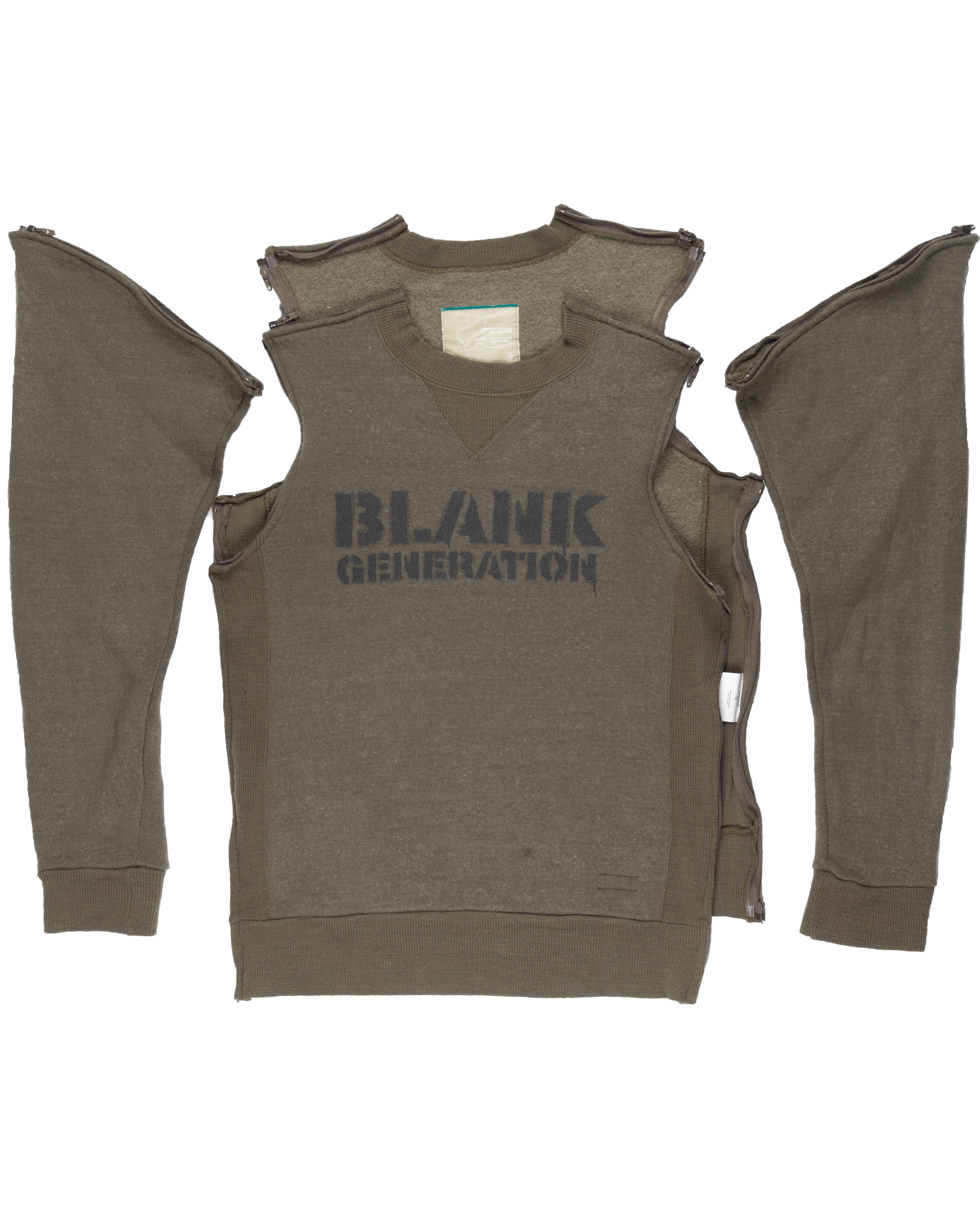 Undercover Blank Generation Olive Sweater - AW99 “Ambivalence”