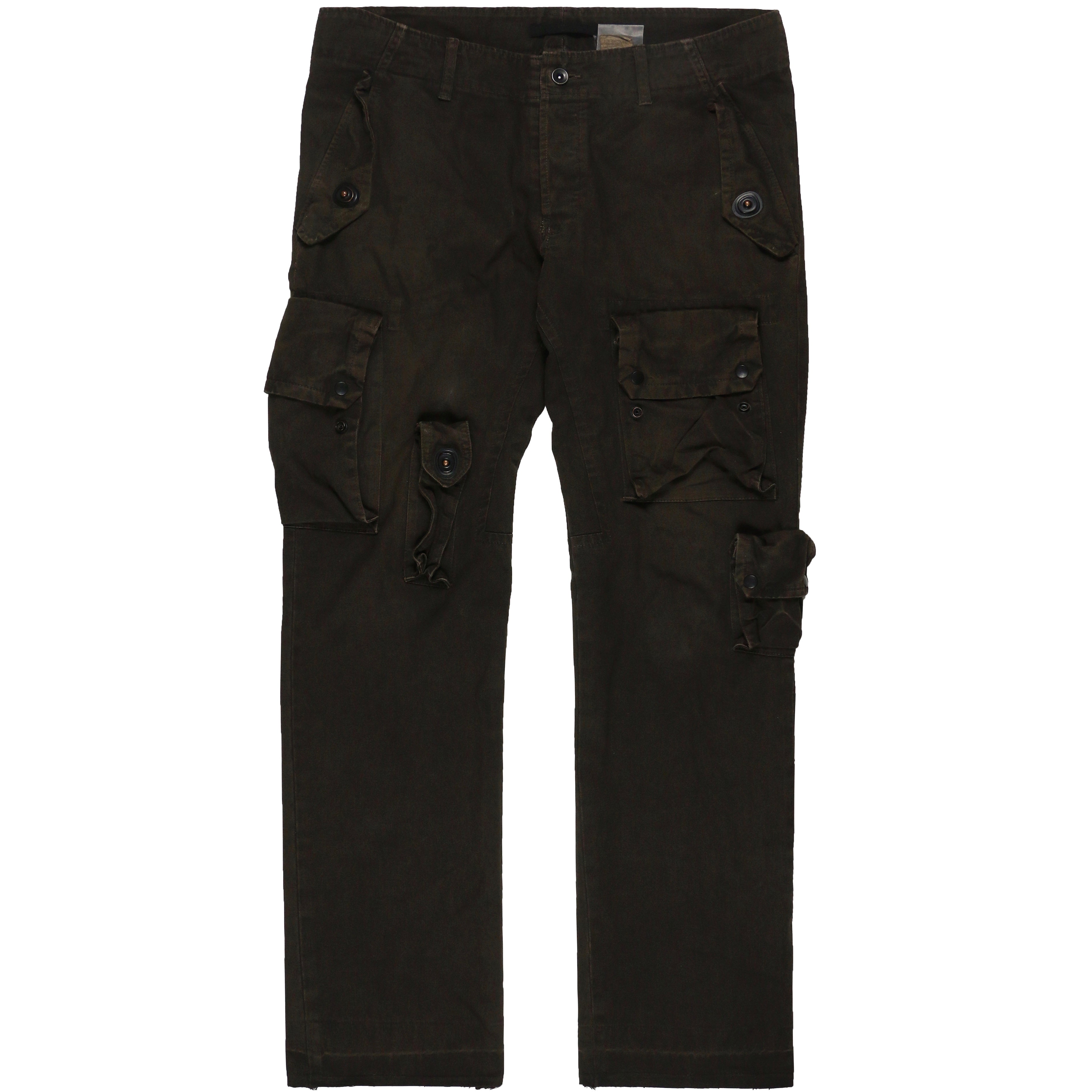 Julius Mud Brown Multi-Pocket Gas Mask Cargo Pants - SILVER LEAGUE