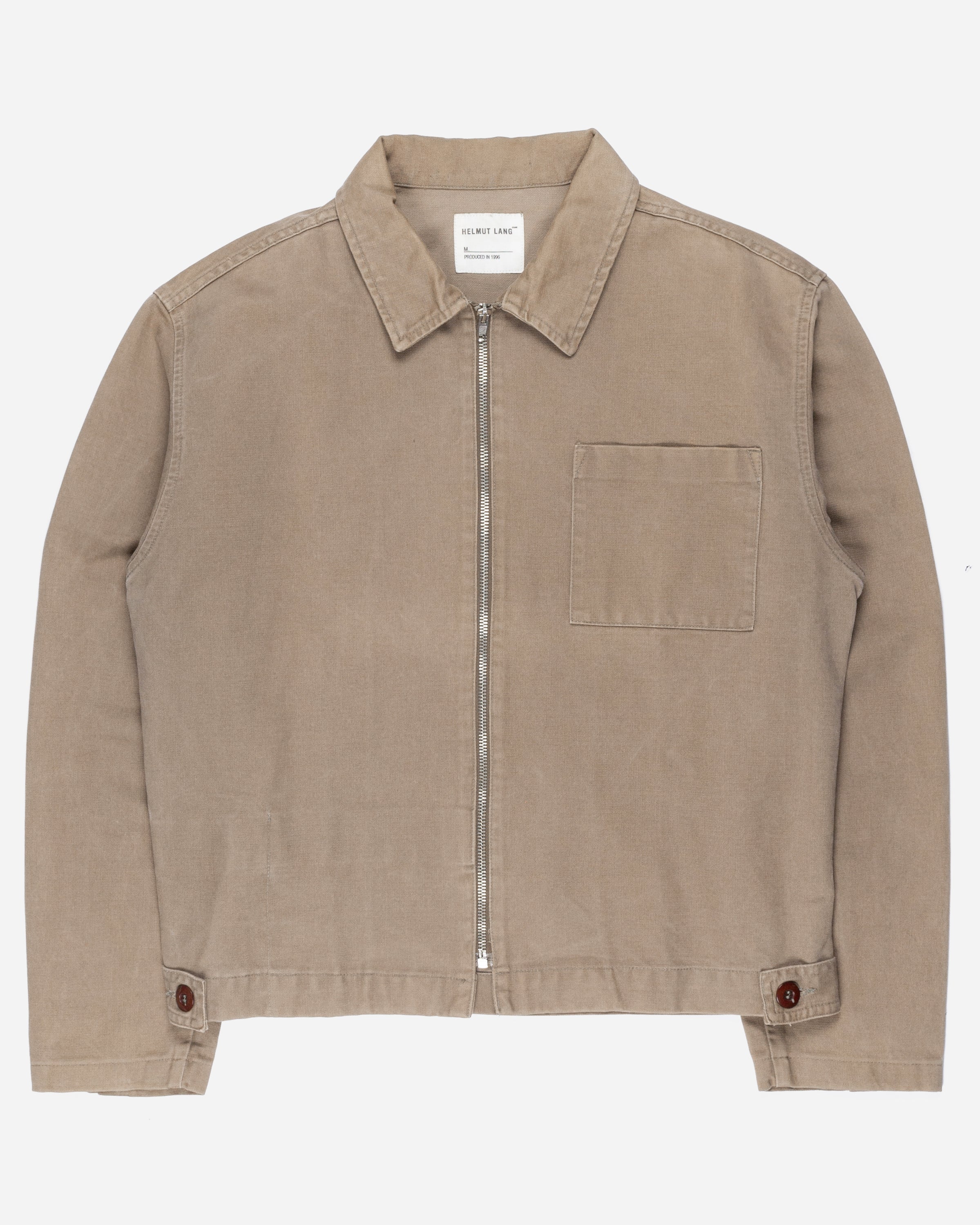 Helmut Lang Brown Zip-Up Work Jacket - SS96 - SILVER LEAGUE