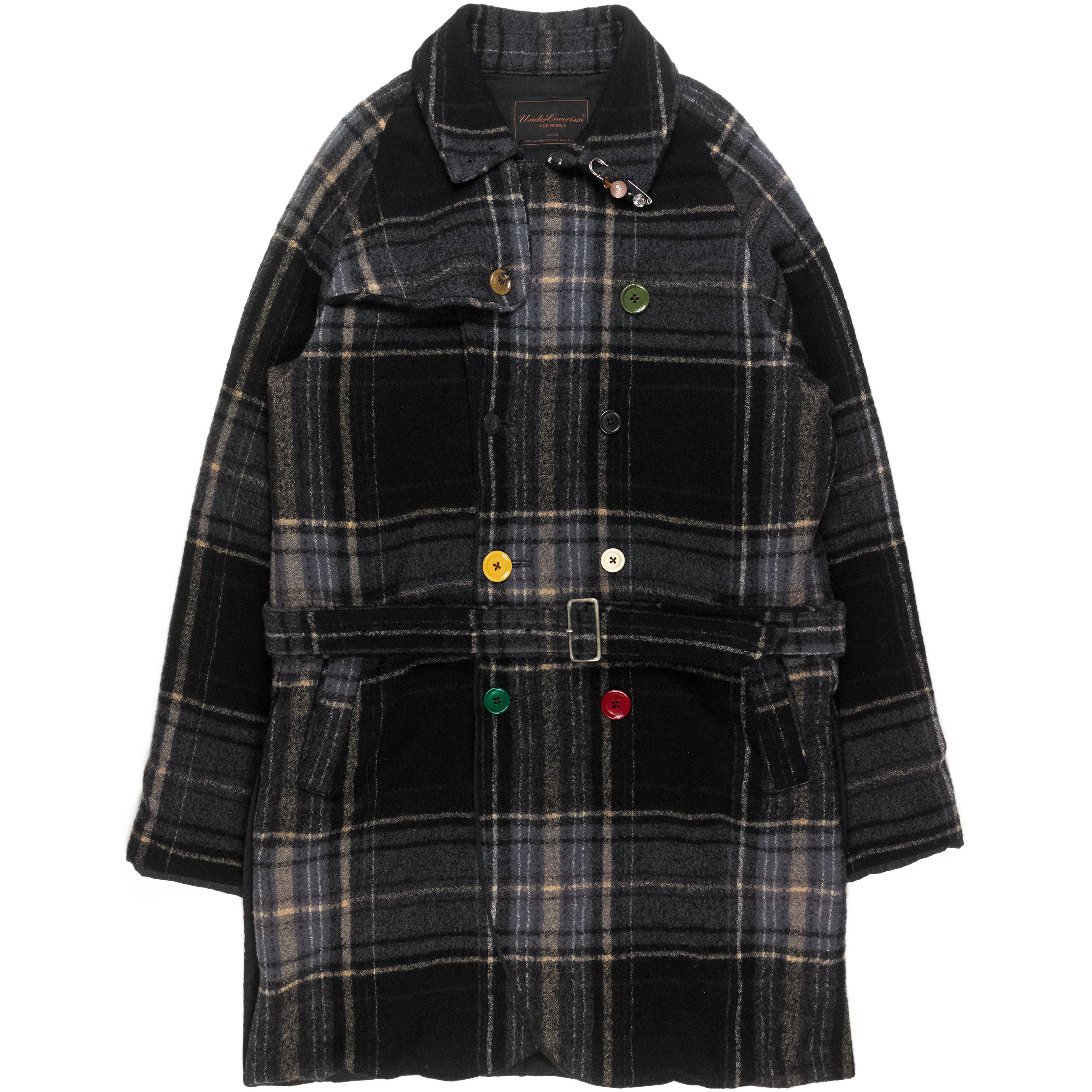 Undercover Double Breasted Wool Trench Coat - AW04 