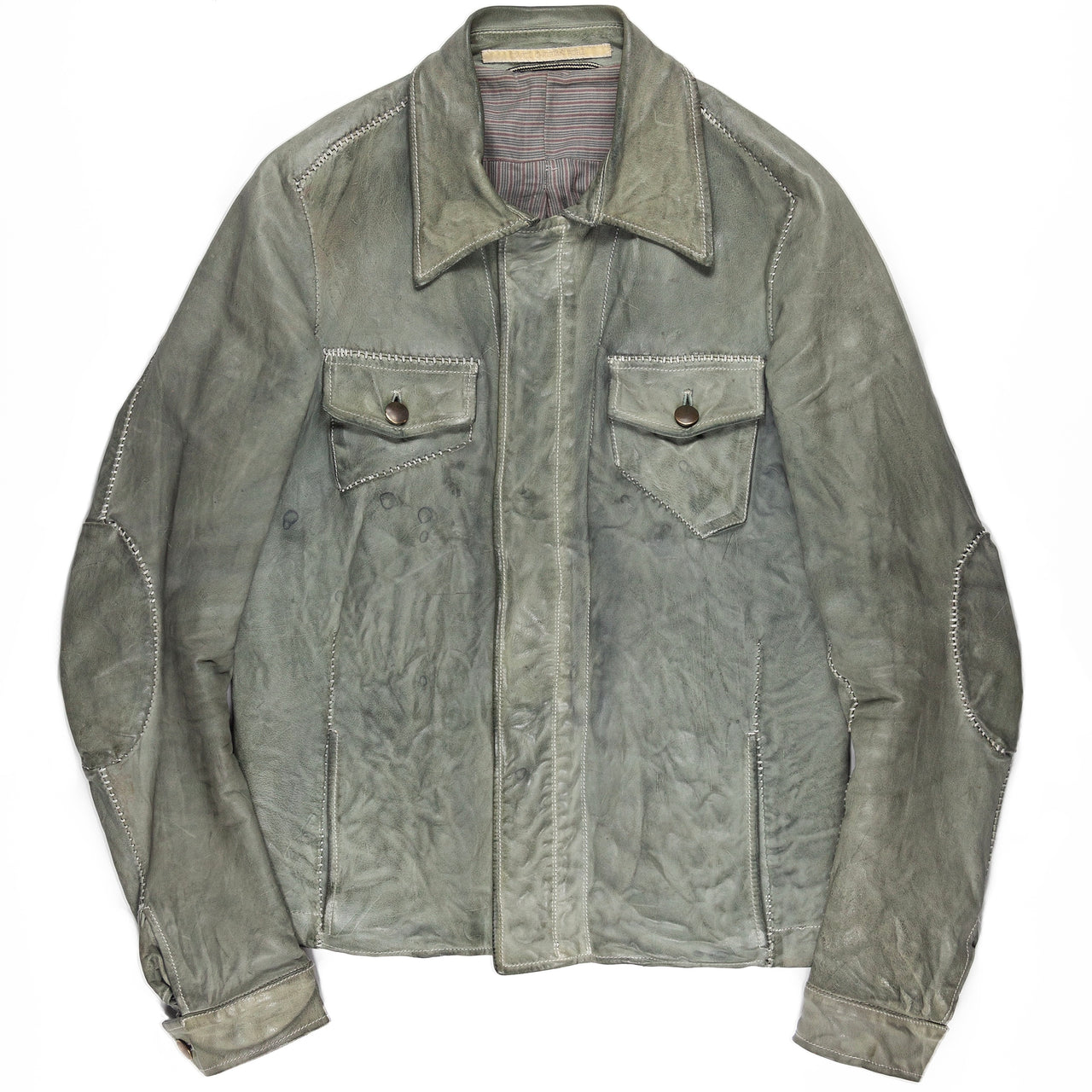 Carol Christian Poell LM/2008 ZAG-PTC/5  Leather Overlock Jacket - AW05 “On Demand”