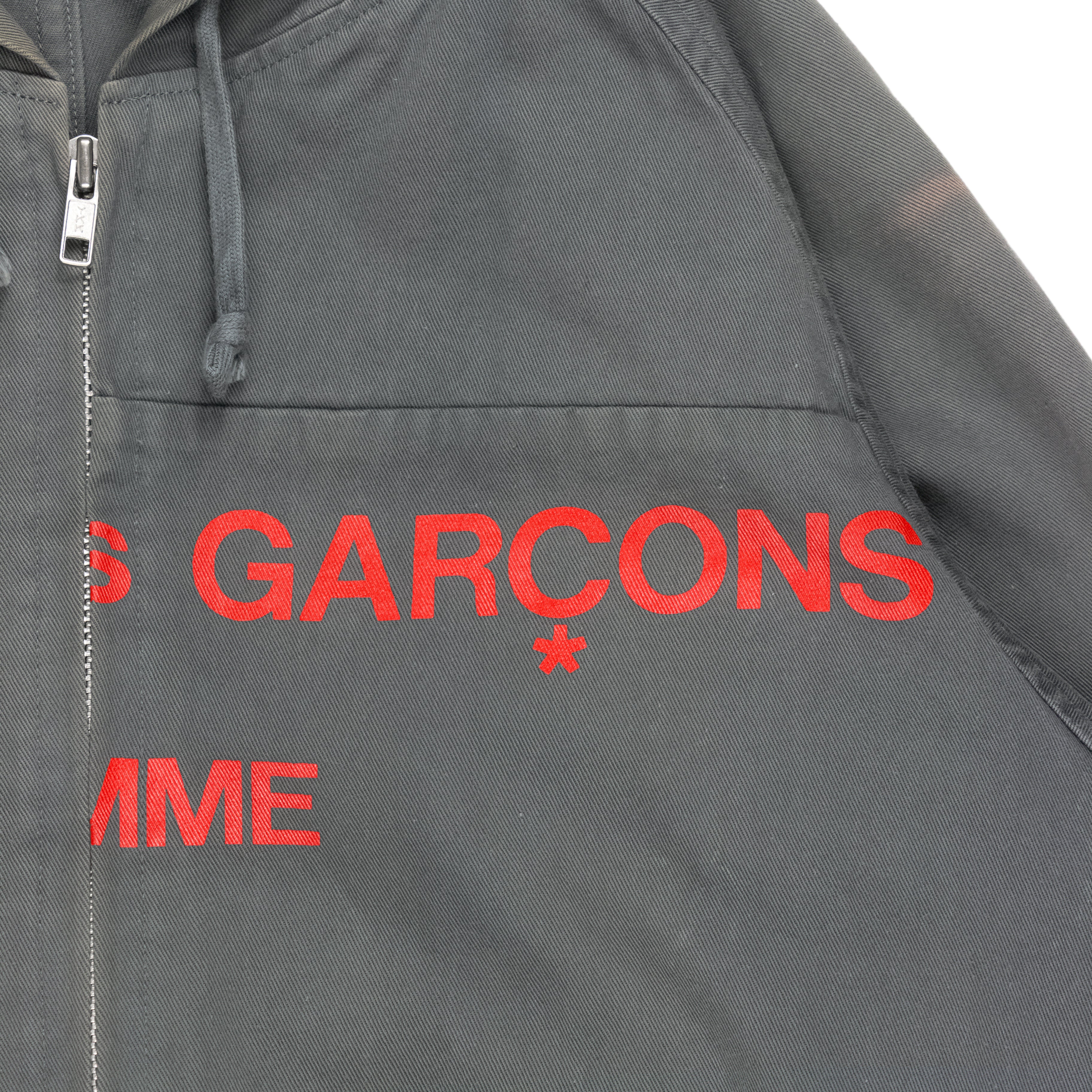 Comme des Garçons Homme Split Logo Hooded Work Jacket - AW01