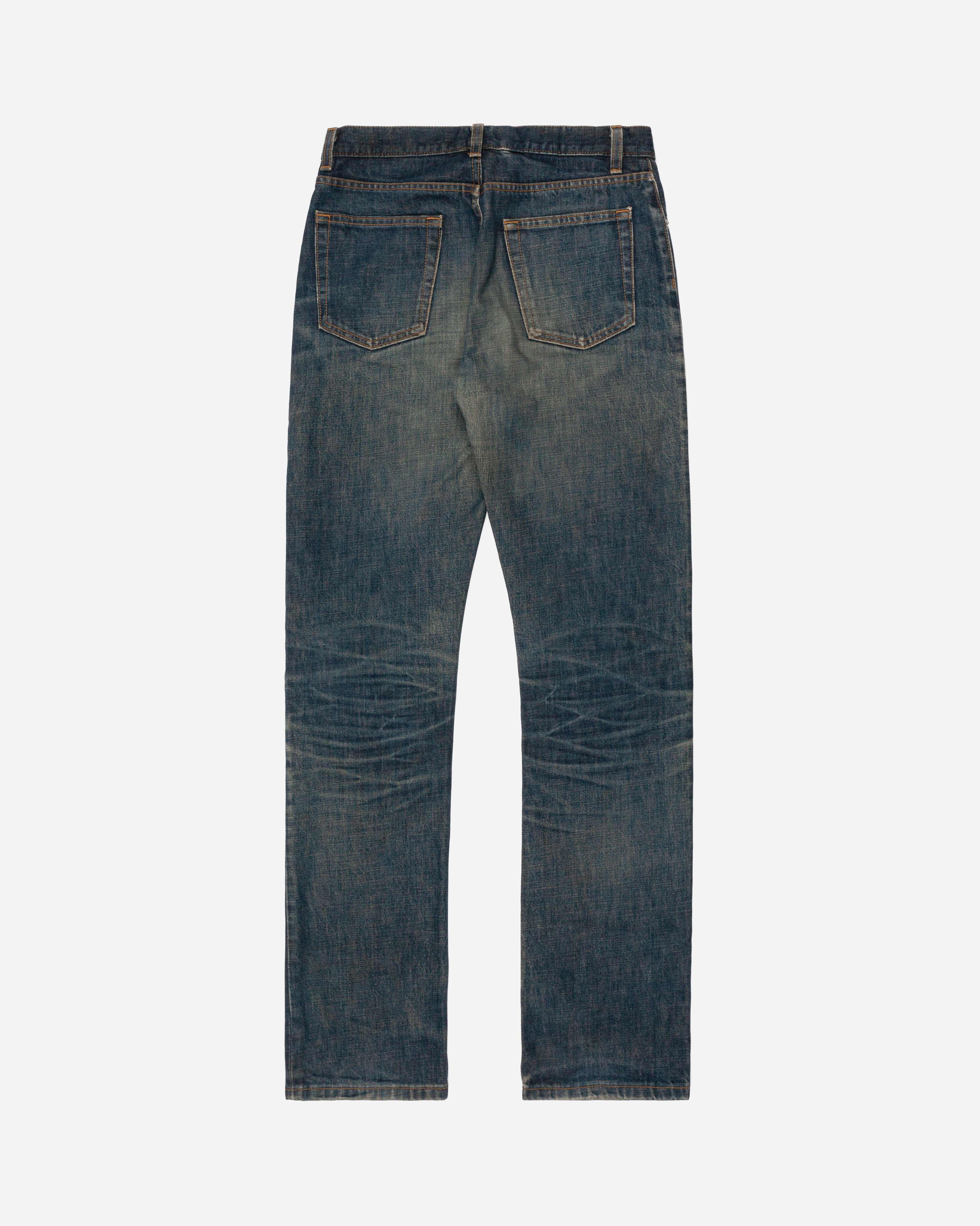 Helmut Lang Blue Dirt Wash Jeans - 1998 - SILVER LEAGUE