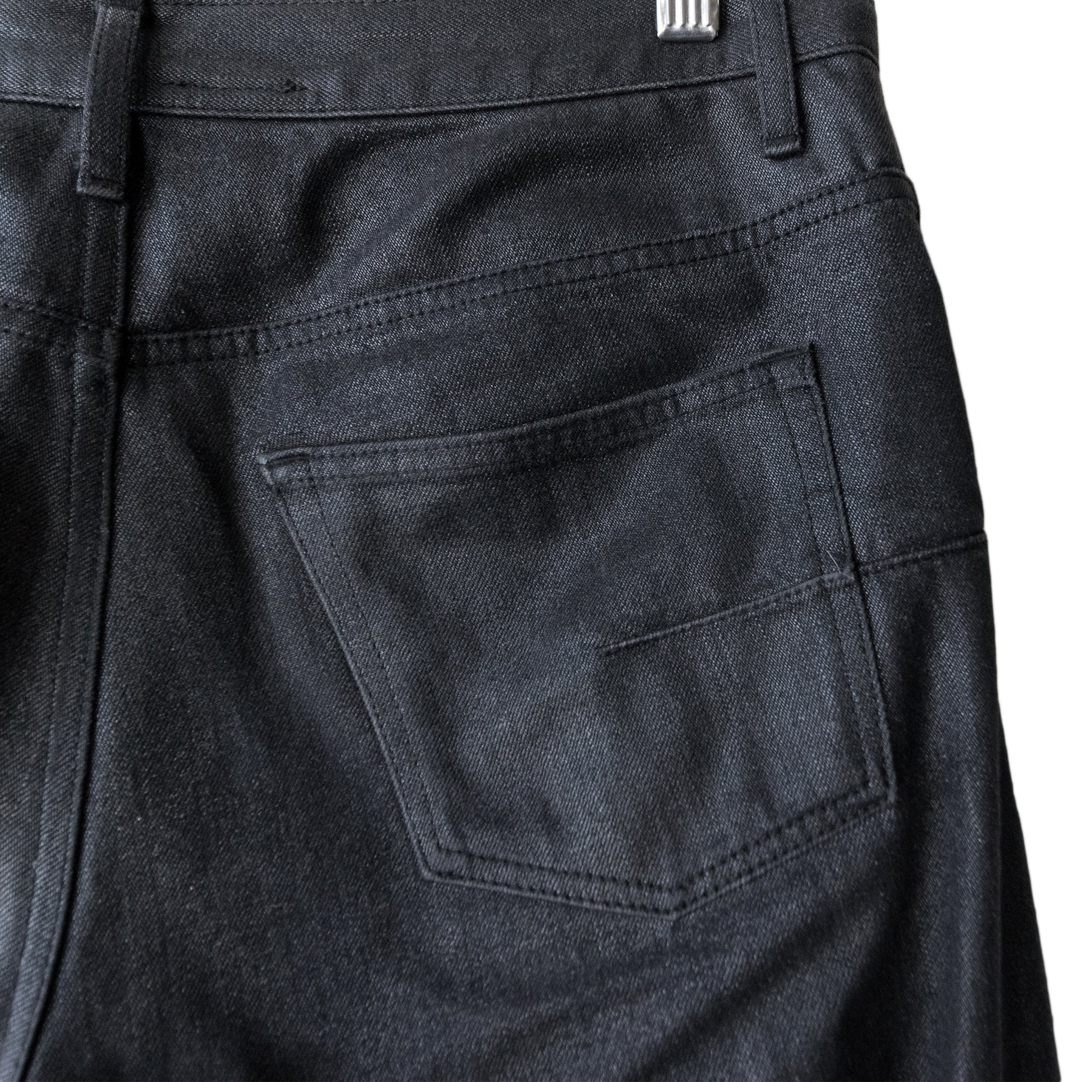 DE177 Oil Black Wax Denim Jeans - DOT Made