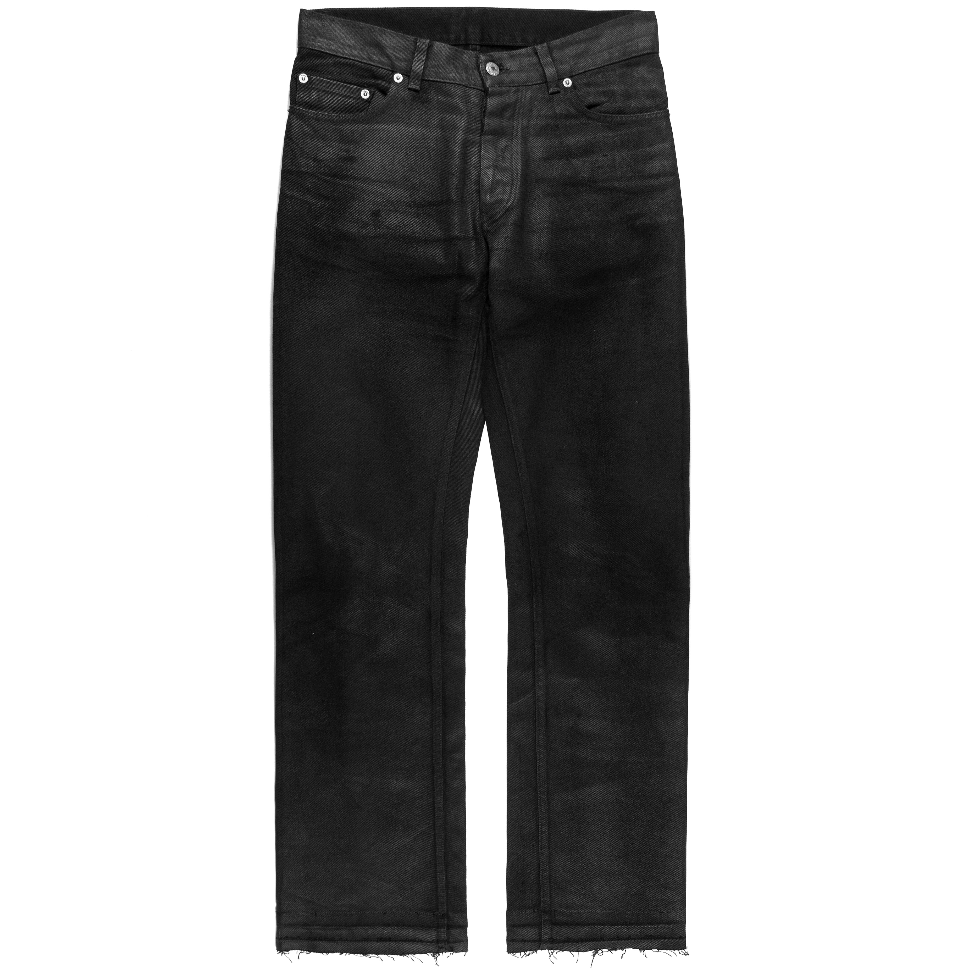 Helmut Lang Black Coated Jeans - 1999 - SILVER LEAGUE