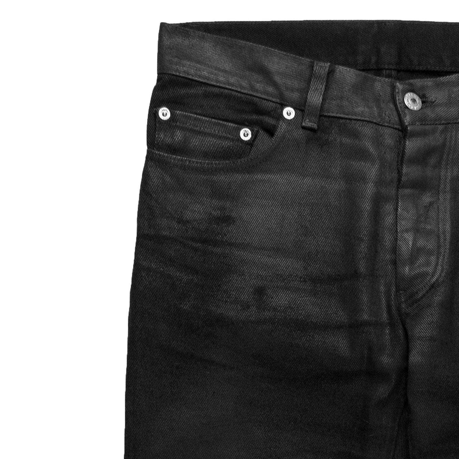 Helmut Lang Black Coated Jeans - 1999 - SILVER LEAGUE
