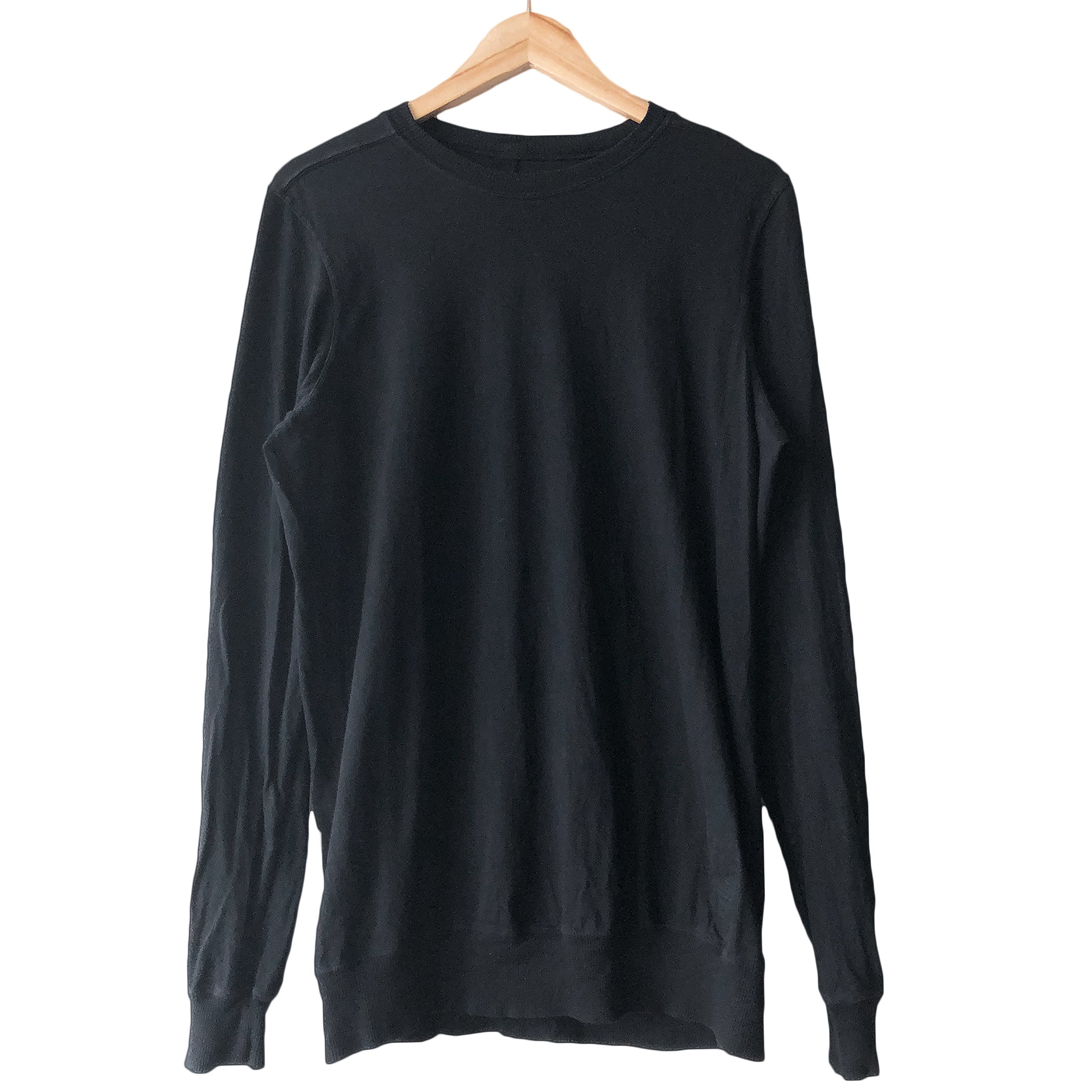 Rick Owens Drkshdw Ribbed Longsleeve Tee - SILVER LEAGUE