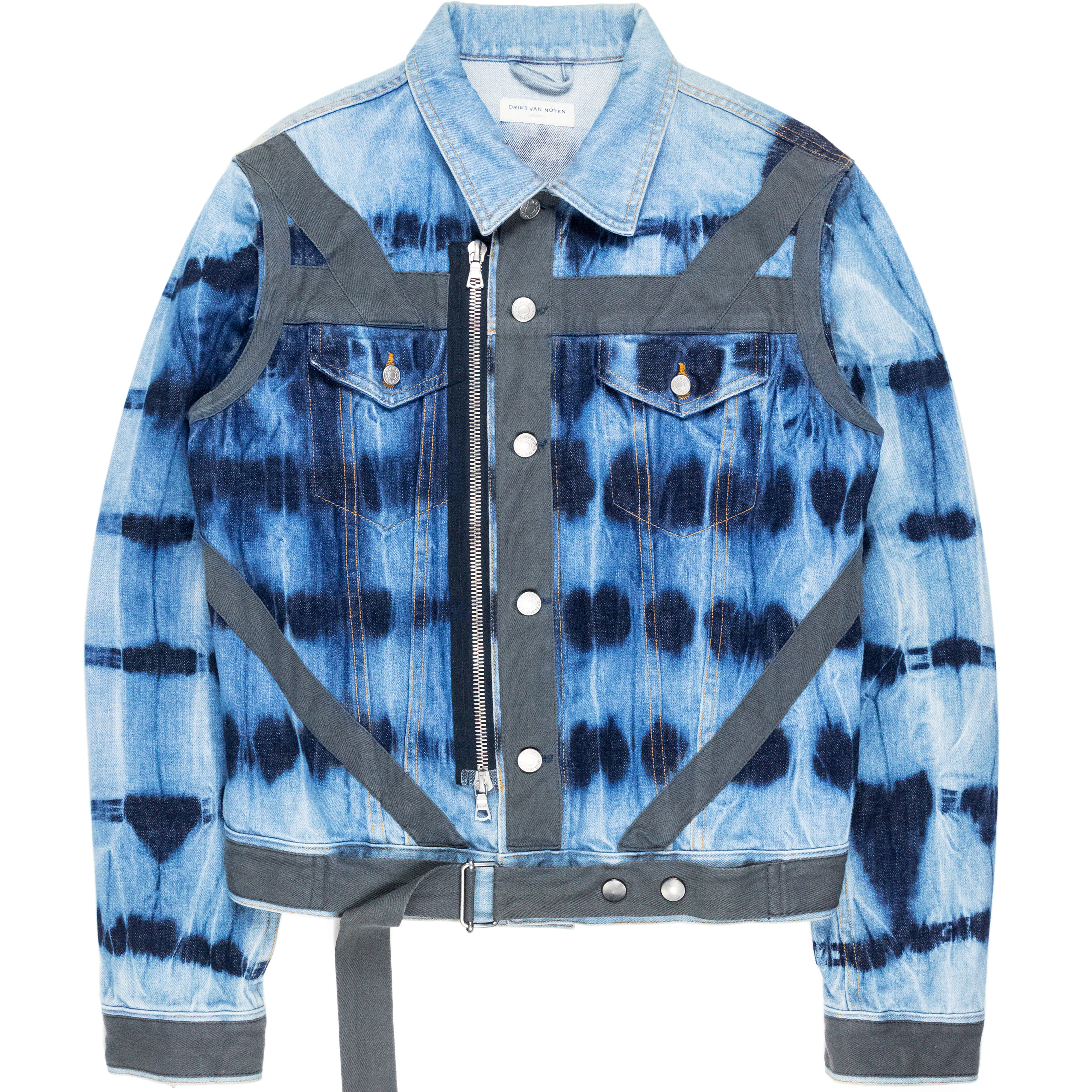 Dries Van Noten Tie Dye Bondage Jacket - AW14 - SILVER LEAGUE