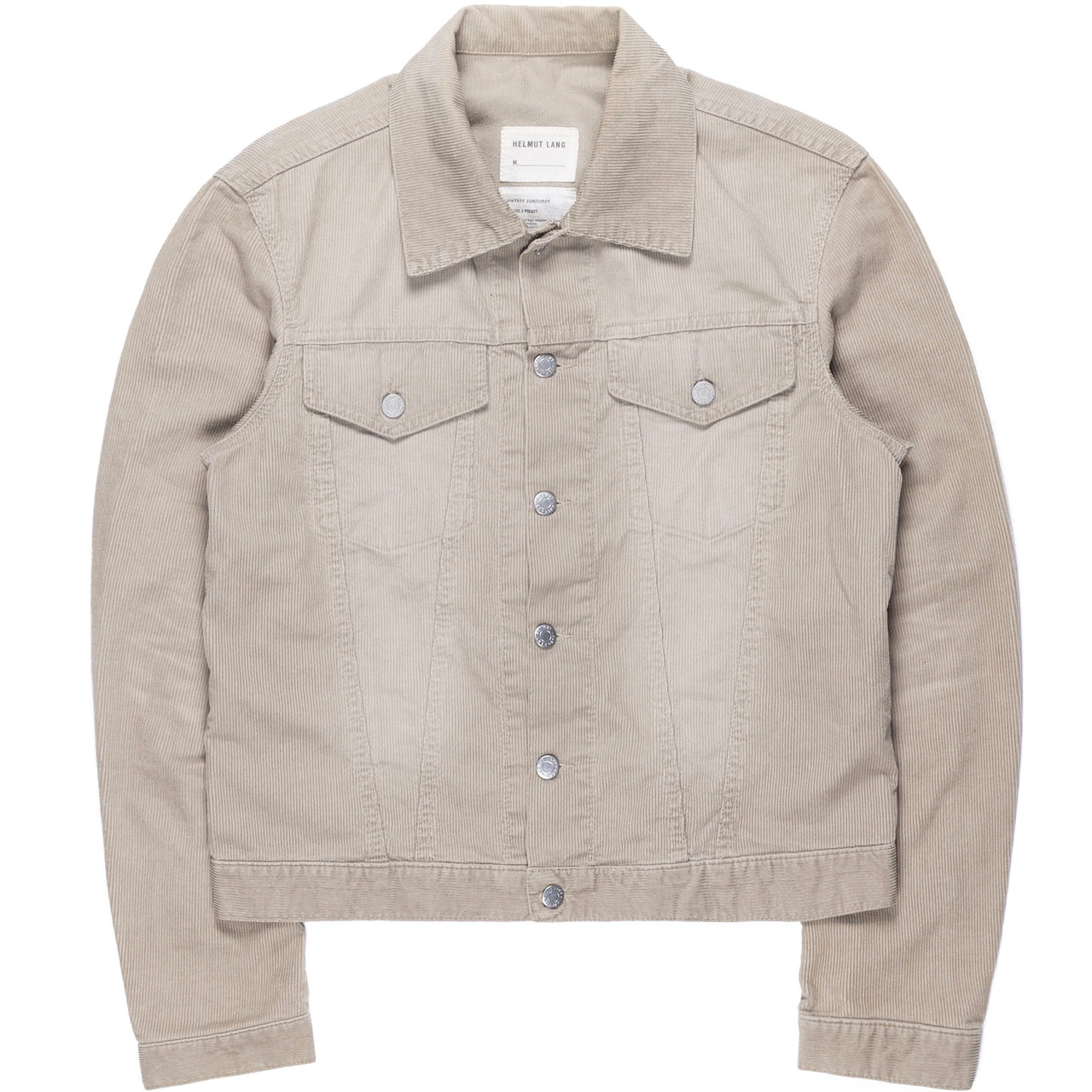 Helmut Lang Taupe Corduroy Trucker Jacket - SS99